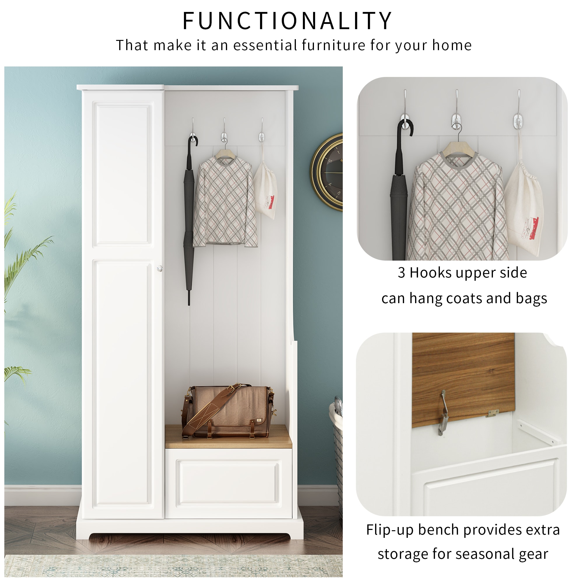 ModernLuxe WF304223AAK Coatrack-Stands-Pedestals - View #4