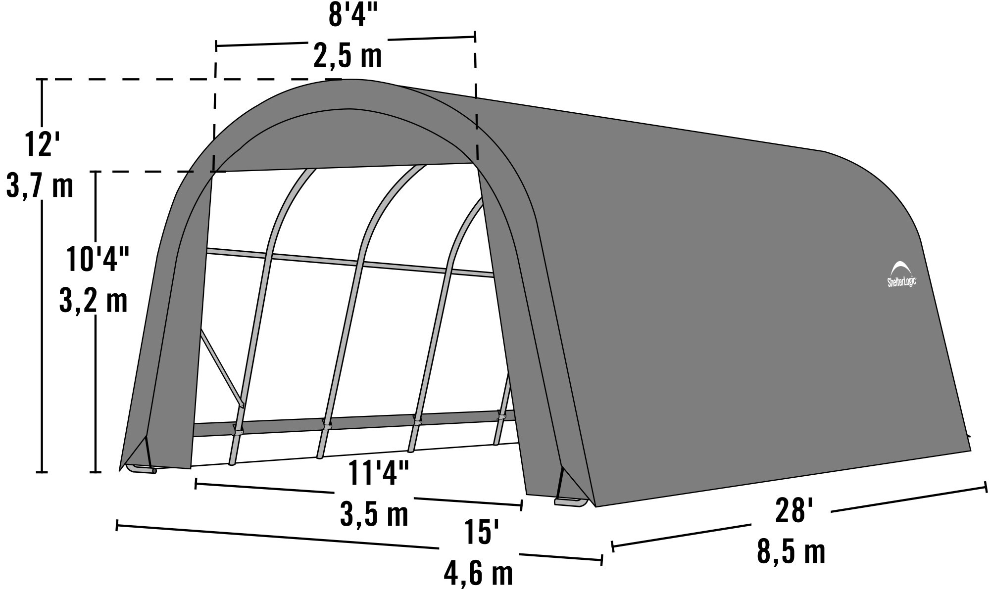ShelterLogic 95333 Garage-Buildings - View #8