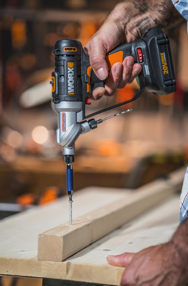 WORX Switchdriver 20 volt Max 1 4 in Right Angle Cordless Drill 2