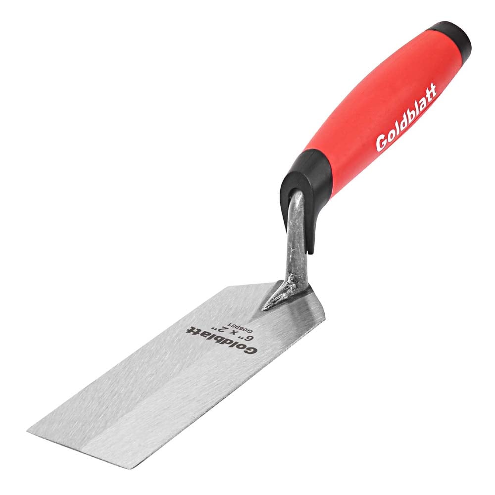 GOLDBLATT G06981 6-in x 2-in Steel Brick and Block Trowel