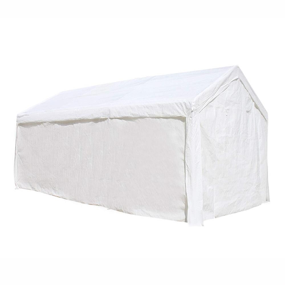 ALEKO CP1020WH-LO  Heavy Duty Outdoor Canopy Carport Tent - 10 X 20 FT - White