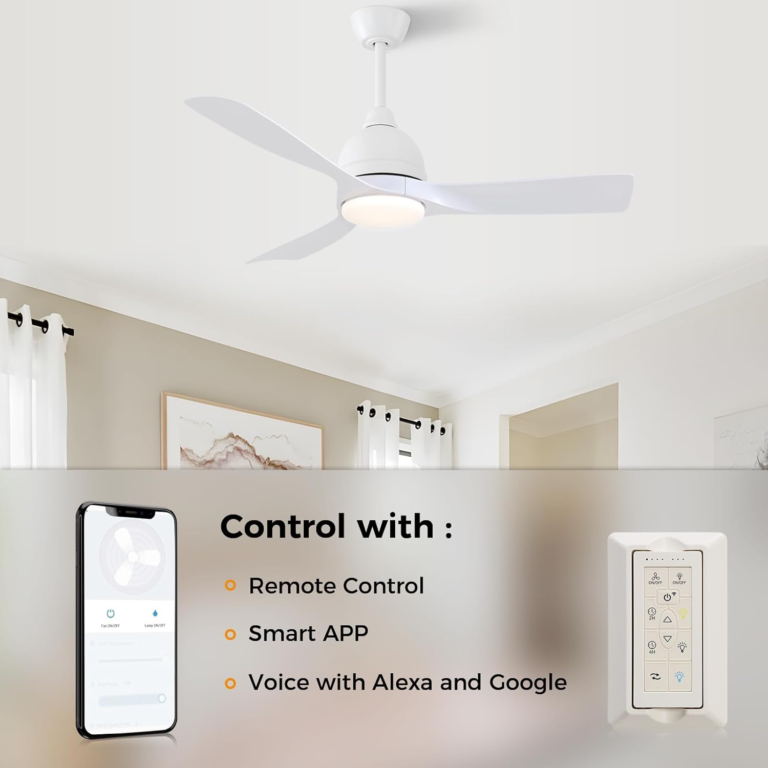Sofucor L-54K002SMTY-WHWHABS Ceiling-Fans - View #8