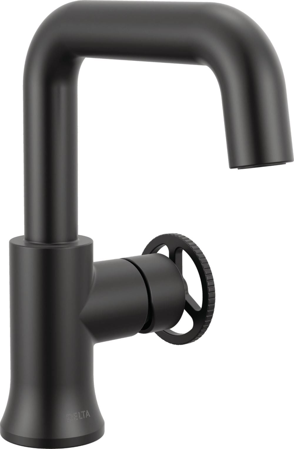 Delta 5547HAR-BL-DST Trinsic Matte Black Single hole 1-handle WaterSense High-arc Commercial/Residential Handle Bathroom Sink Faucet with Drain