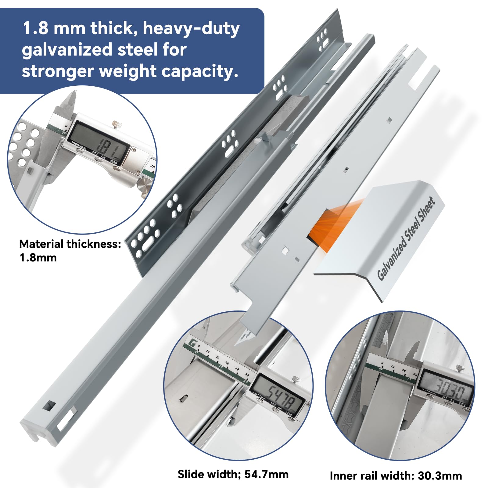 CYIKE LCY0723R018 Drawer-Slides - View #3