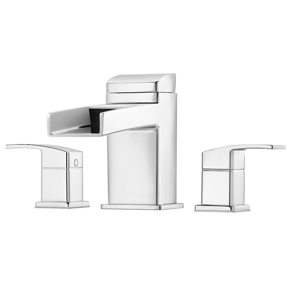 Pfister RT6-5DFC Kenzo Polished chrome 2-handle Deck-mount Roman Low-arc Bathtub Faucet