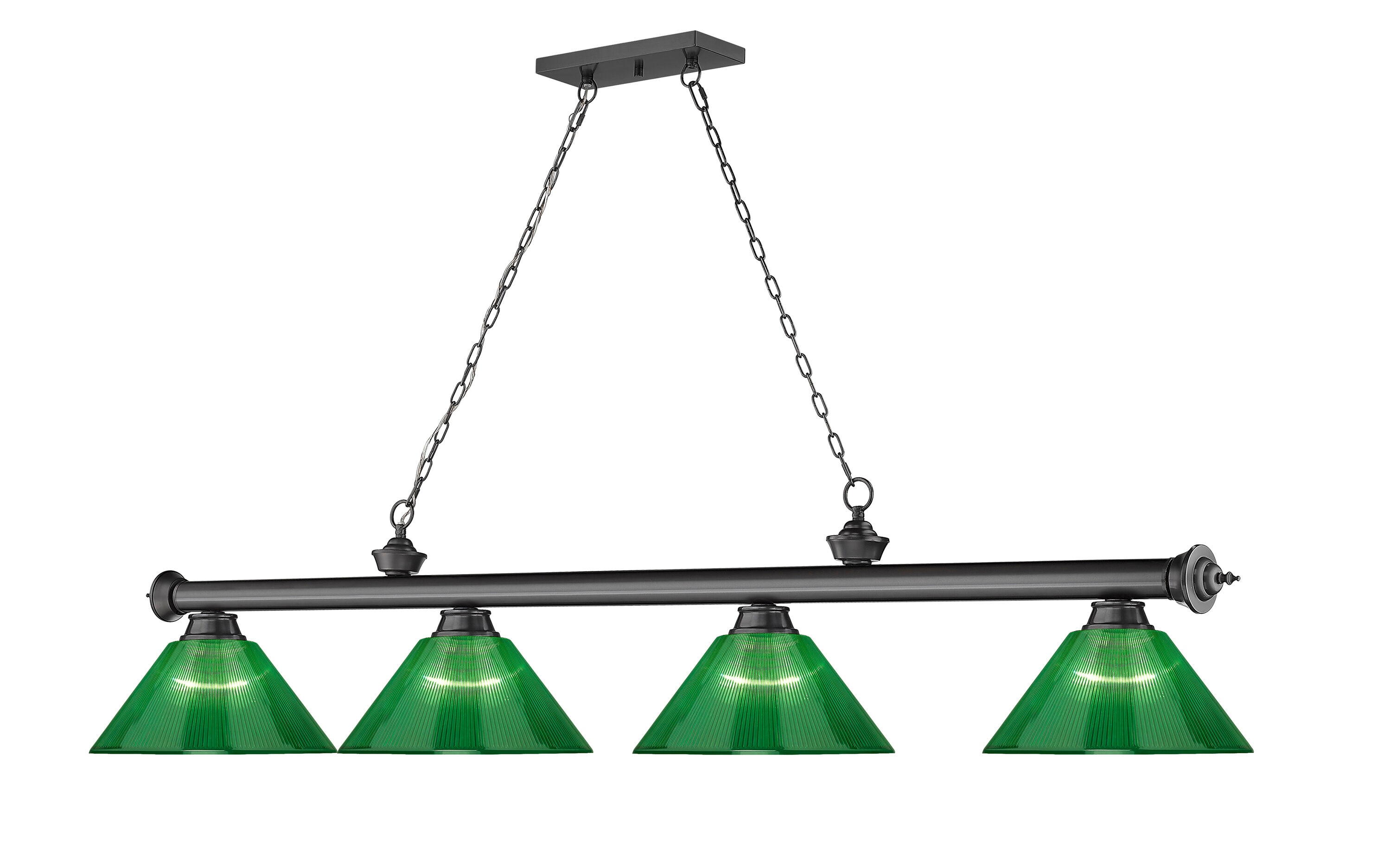 Z-Lite 2306-4BP-ARG Pool-Table-Lighting - View #3