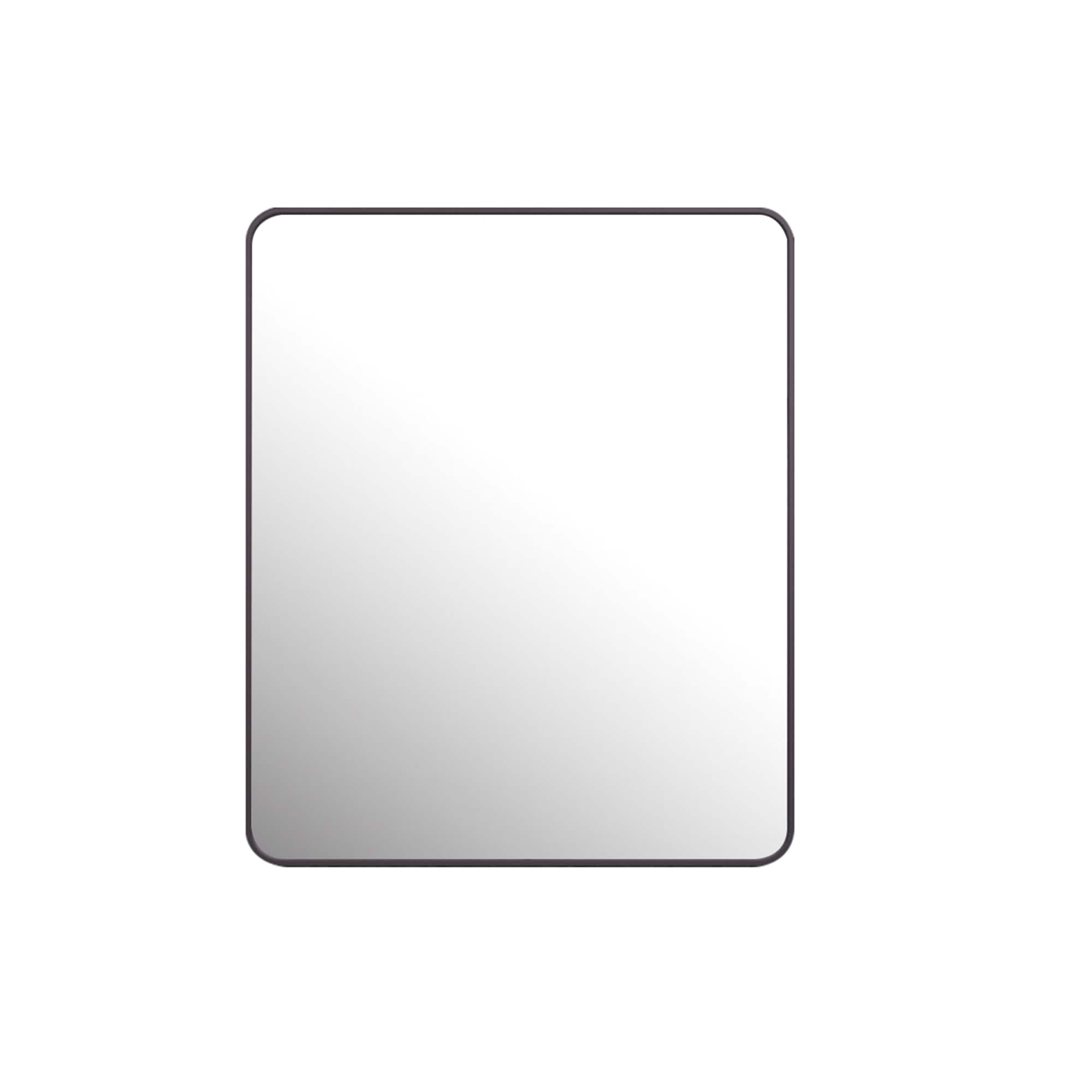 Bybafun YE1800001 36-in x 30-in Framed Rectangle Bathroom Vanity Mirror ( Bronze )