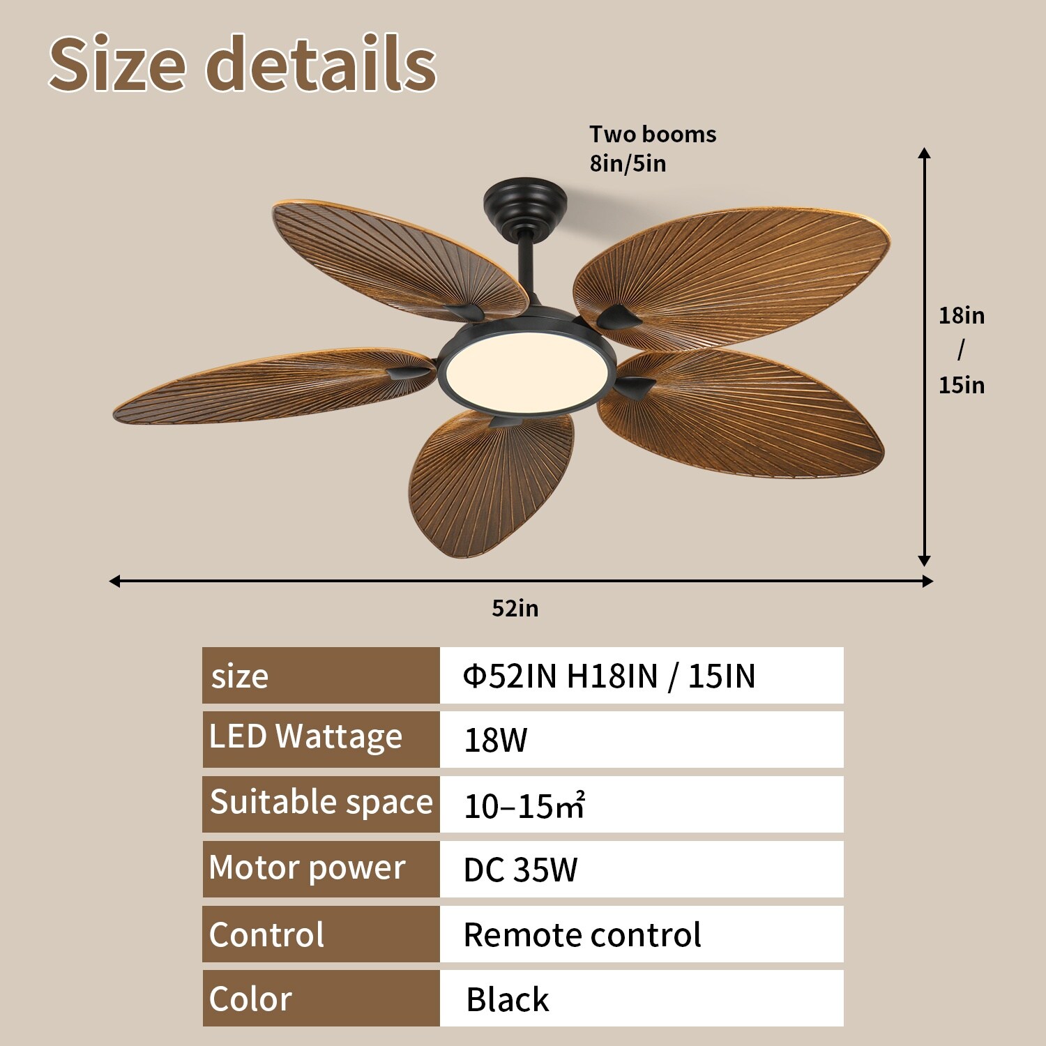Gleam Flare GF-GG-52K034DBJBKBR Ceiling-Fans - View #4