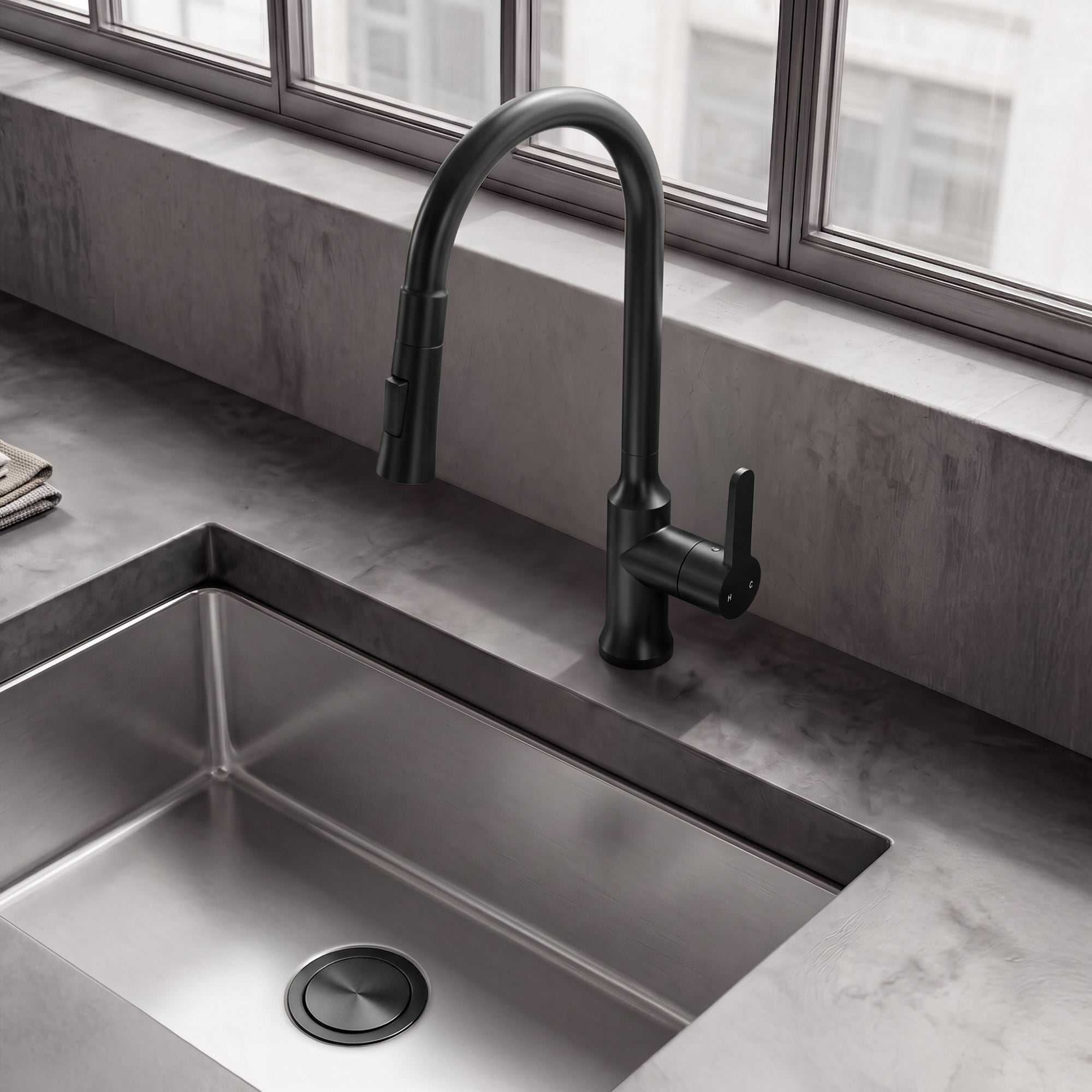 GRANDJOY GJ11-KF74-MB Kitchen-Faucets - View #16