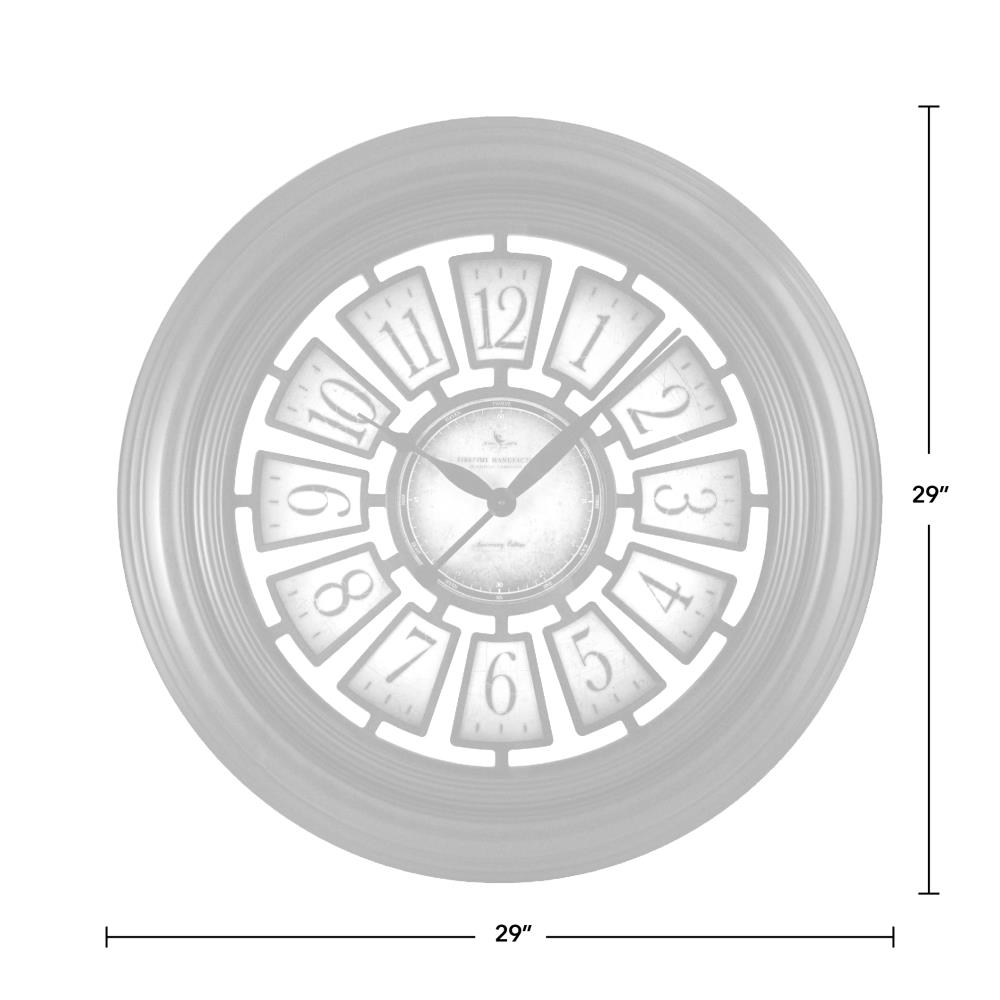 FirsTime Majestic Hollow 29 in Round Aged Espresso Plastic Indoor Wall ...