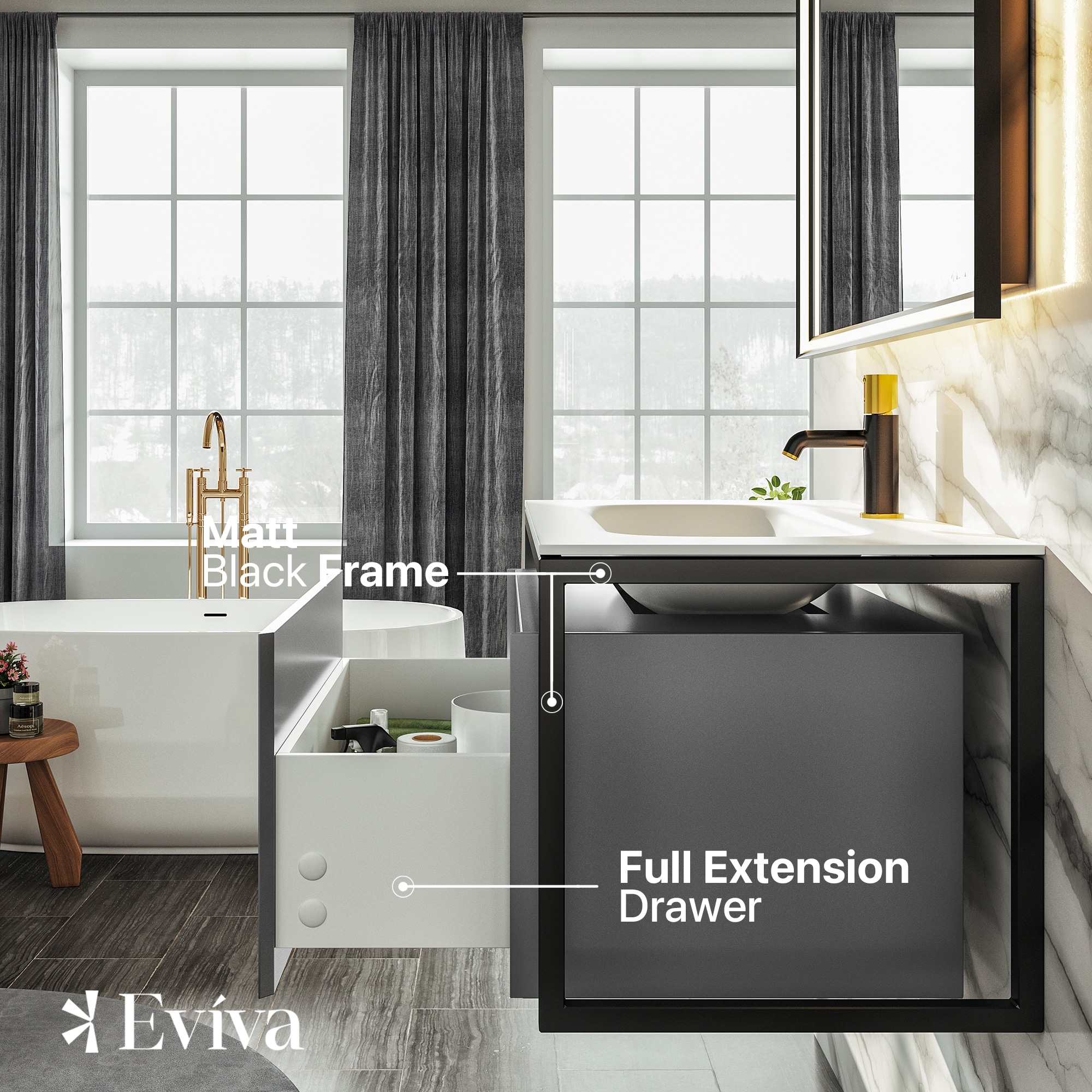 Eviva EVVN111-32GR Bath-Vanity-Combo - View #5