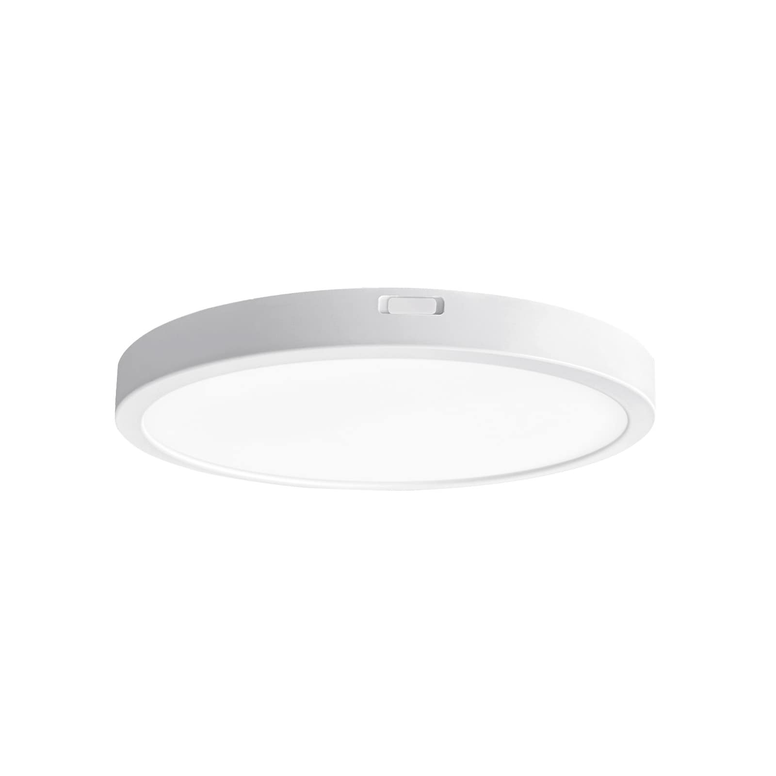 Sofiton 7 in. White New-Ultra-Low-Profile Edge lit Integrated LED 5CCT Selectable Flush Mount Light Surface Mount Light