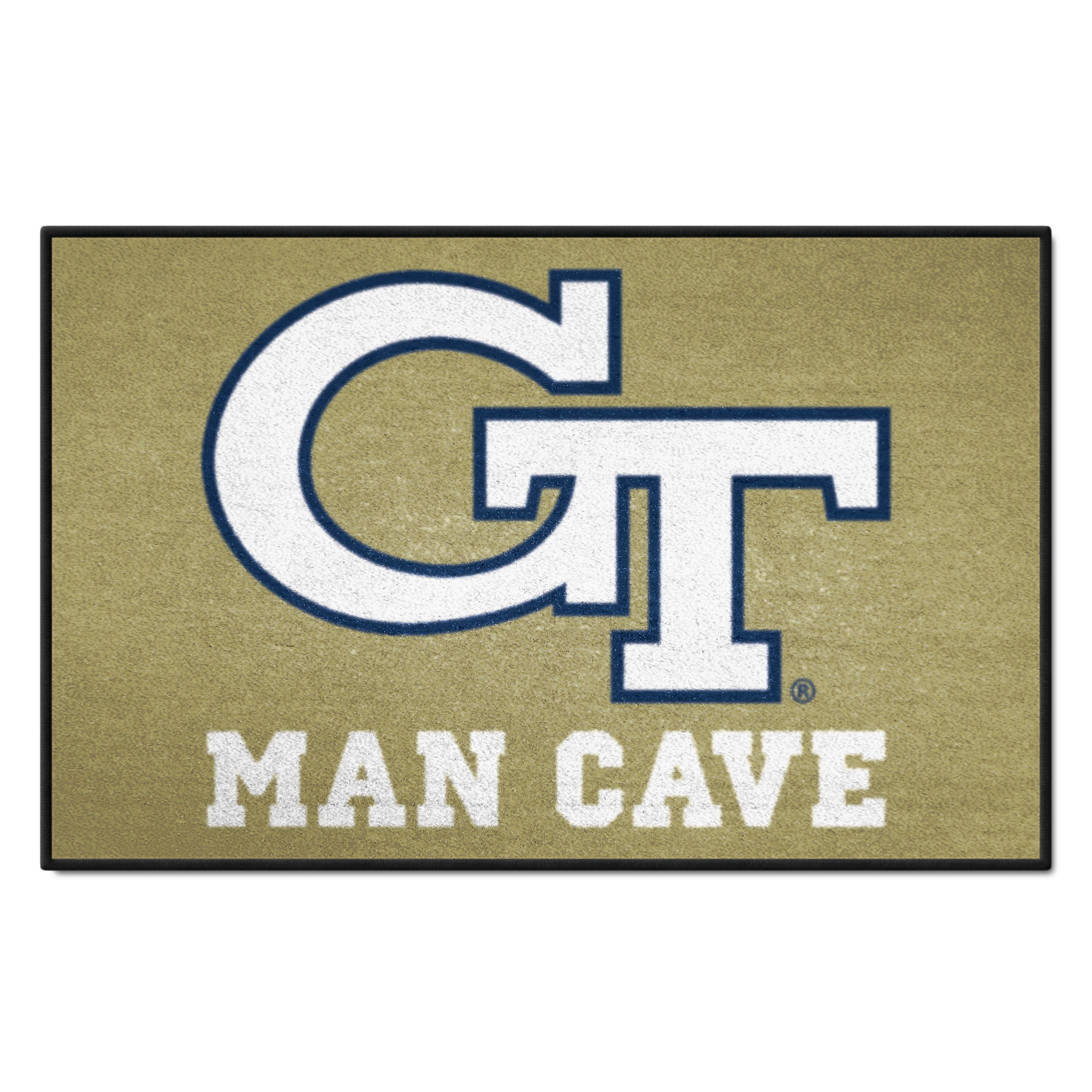 FANMATS 14548 Georgia Tech Yellow Jackets 2-ft x 3-ft Gold Nylon Rectangular Indoor or outdoor Decorative Sports Door mat