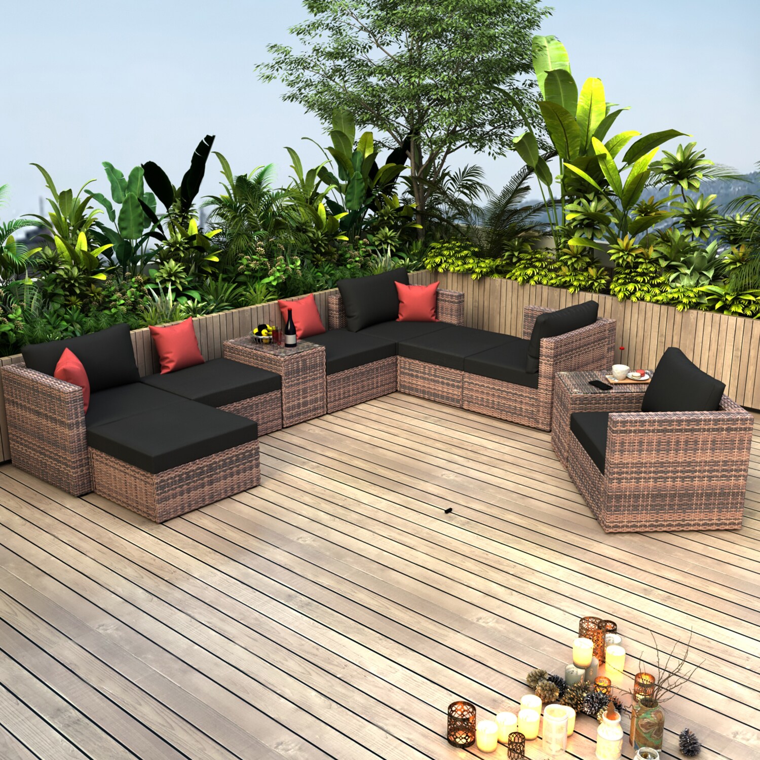 SINOFURN SYA990036BK Patio-Conversation-Sets - View #6