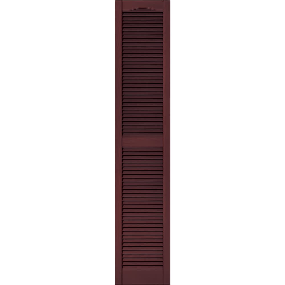 Vantage 14.563-in W x 74.75-in H Cranberry Exterior Shutters at Lowes.com