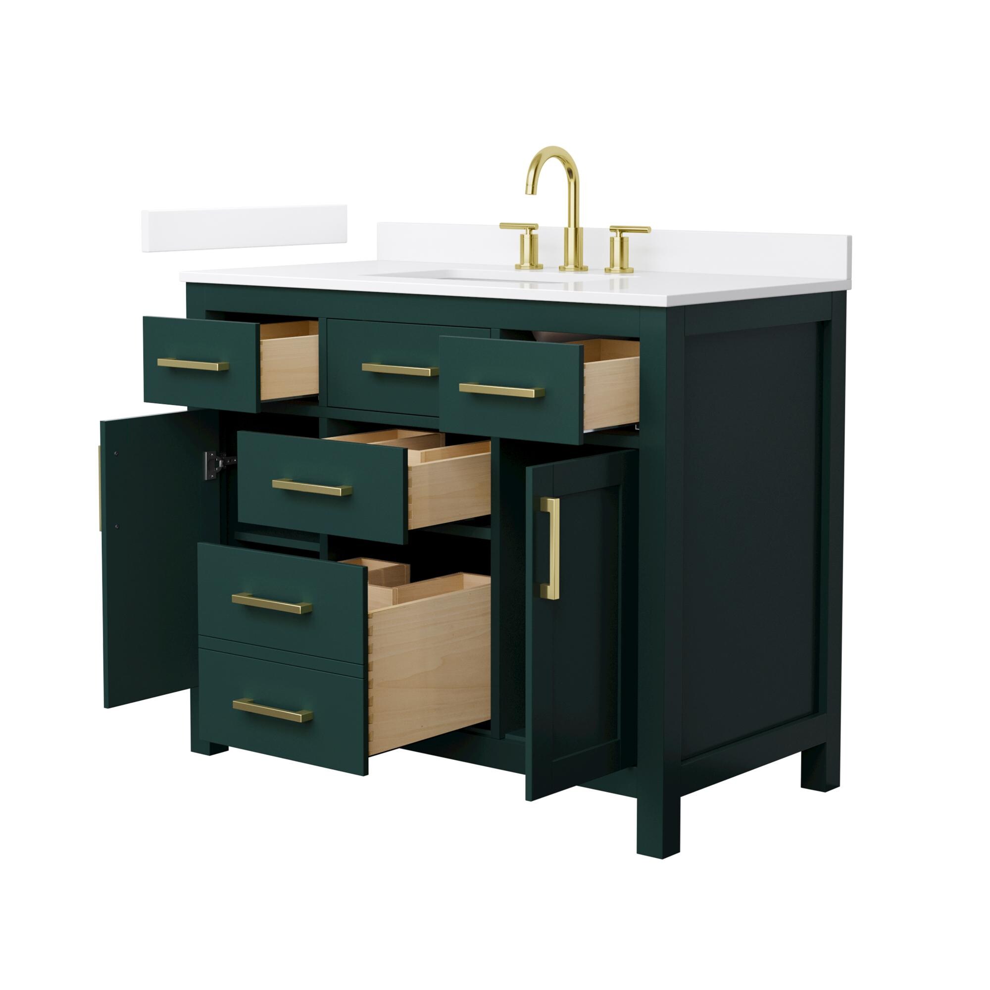 Wyndham Collection WCG242442SGDWQUS3MXX Bath-Vanity-Combo - View #2