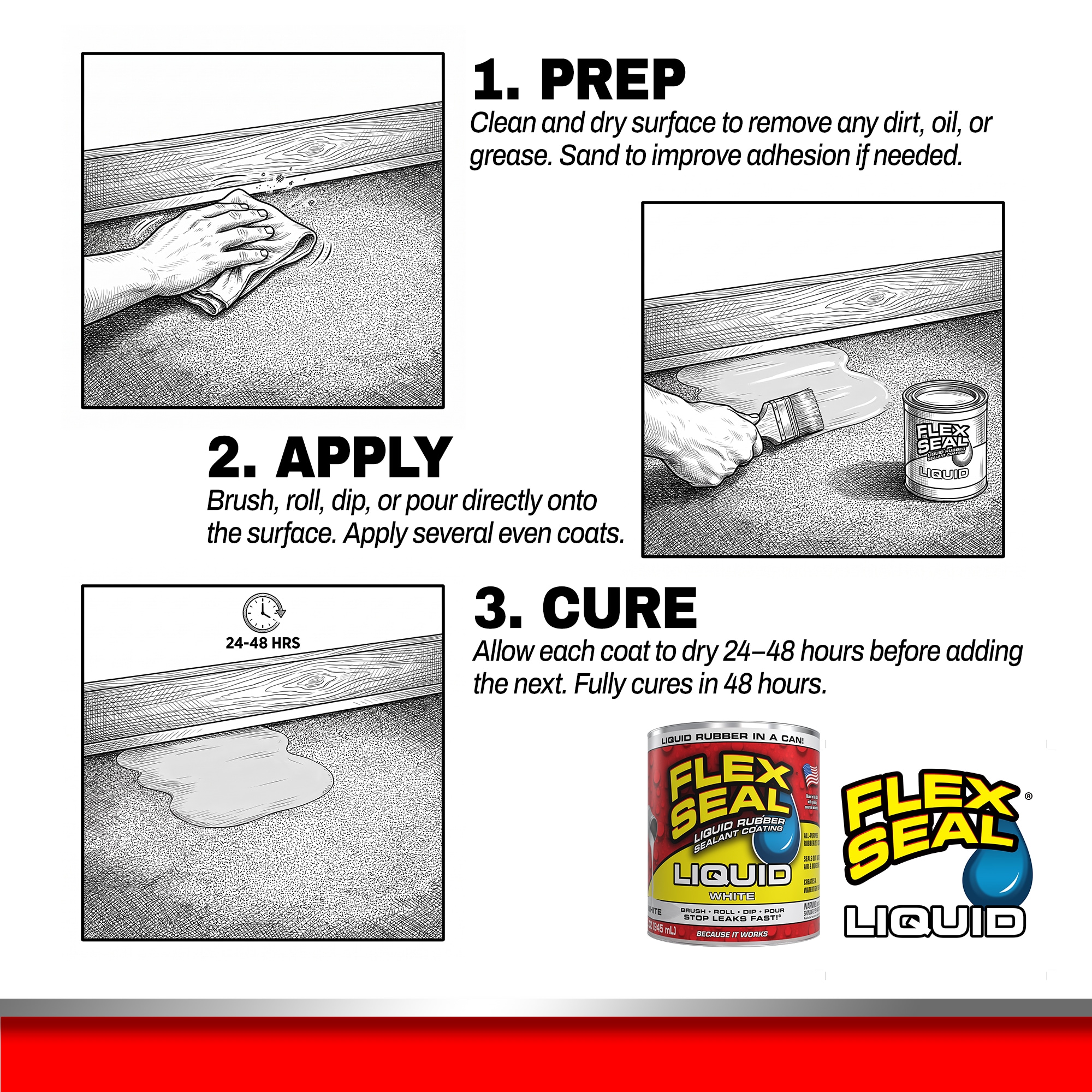 Flex Seal LFSWHTR32 Plastic-Dip-Coating - View #4