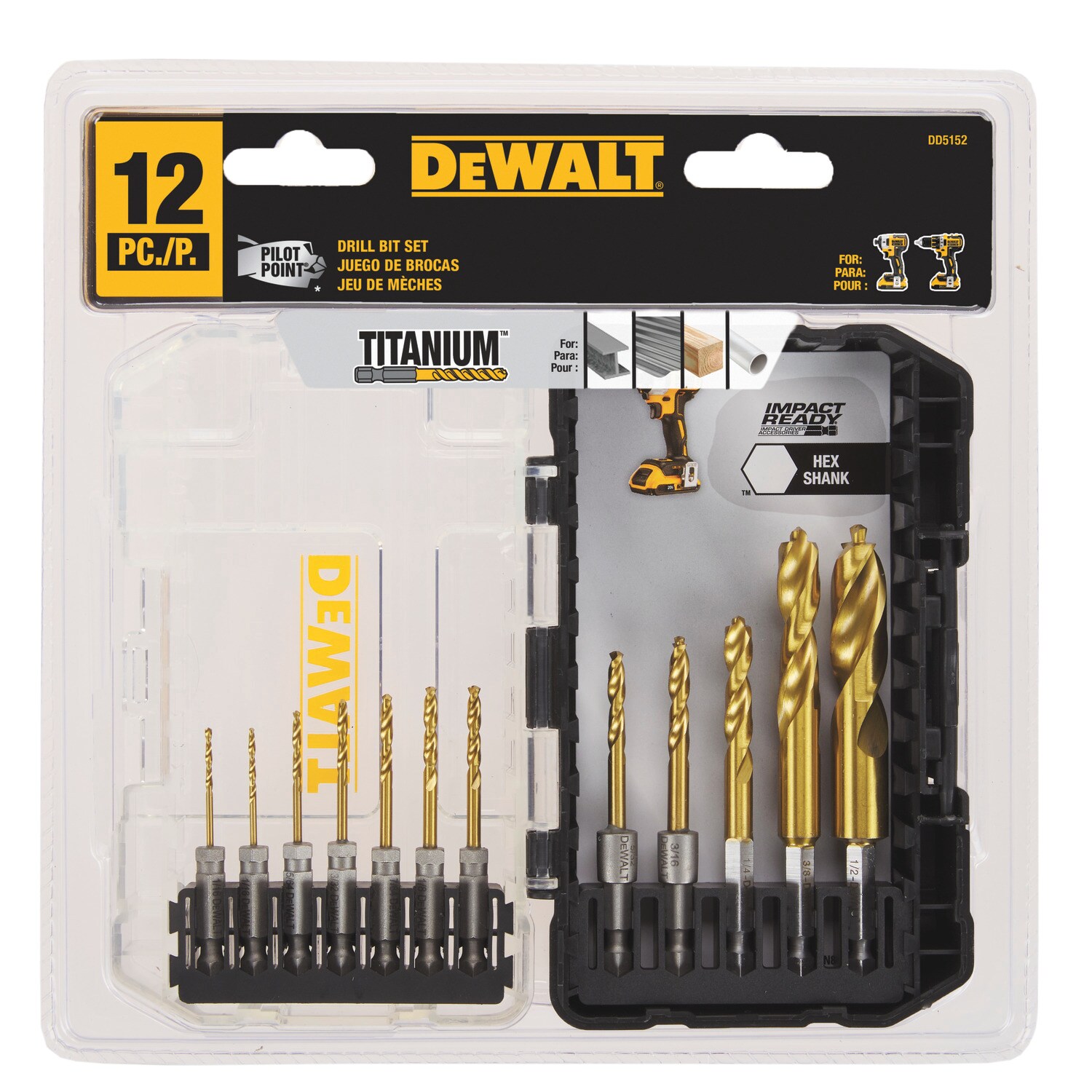 Lowes dewalt drill bits sales
