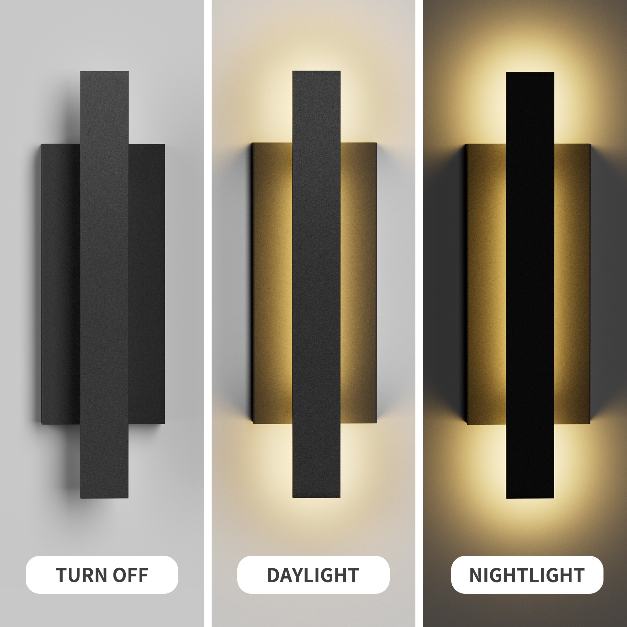LamQee 06FTL0307ABK Outdoor-Wall-Lighting - View #4