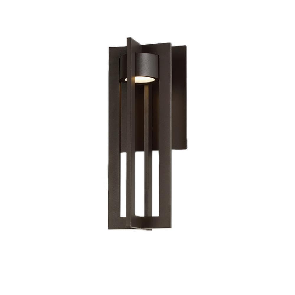 Chamber Bronze 16" LED Outdoor Wall Sconce with Dimmable Light