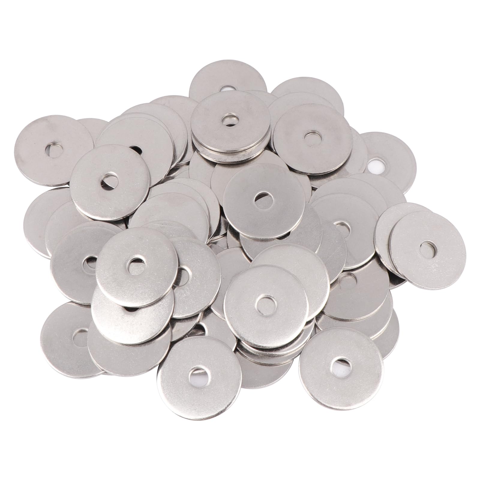 Misopily Number Ten by One Inch Stainless Steel Fender Washers Flat Metal Washers Pack of Fifty durable home and garden accessory #LMS0817M045