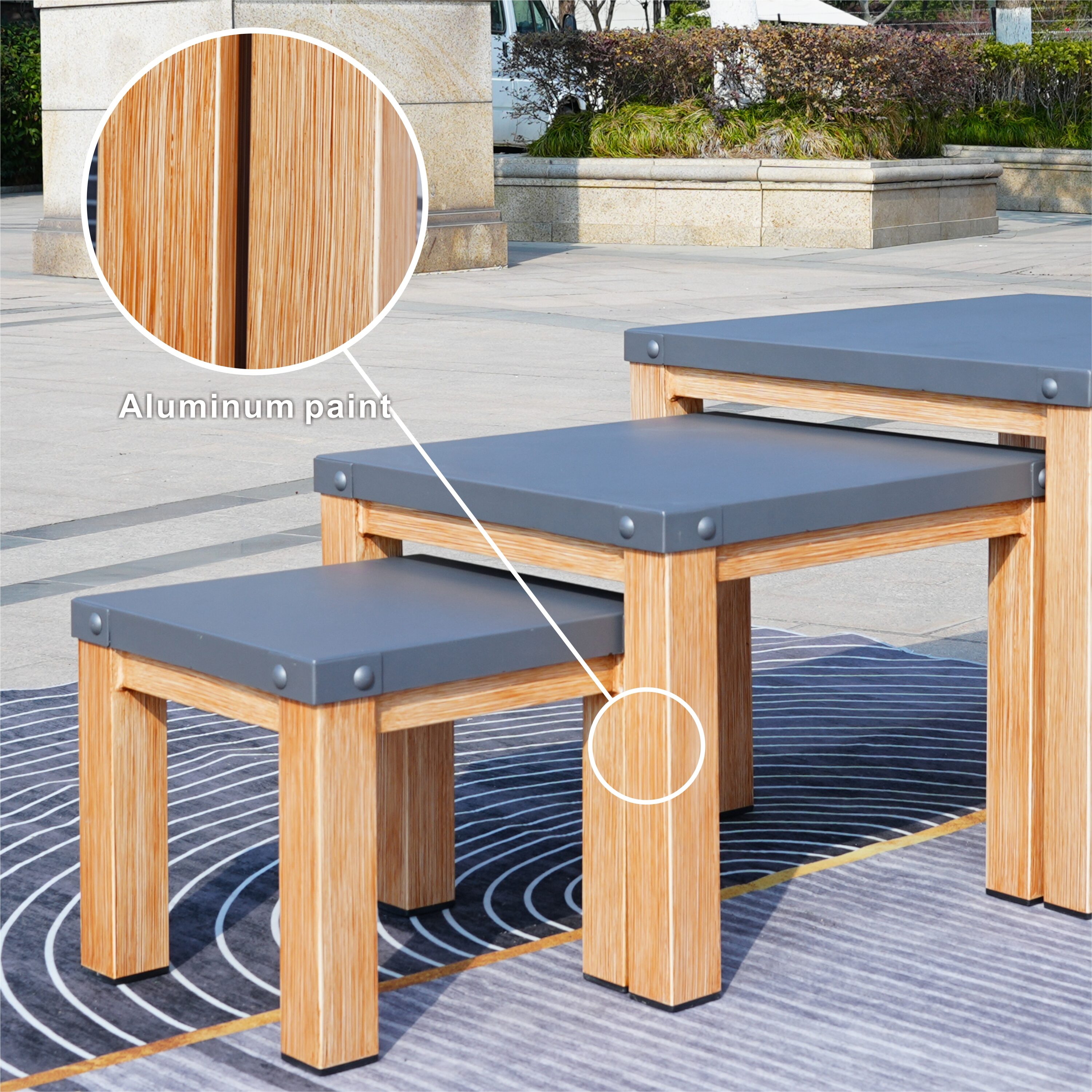 Moda Furnishings 2327-41T-NO-GR Patio-Conversation-Sets - View #11