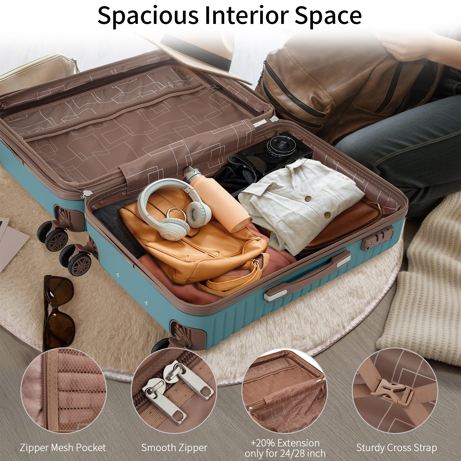 ModernLuxe L3P-N730P323336C Luggage-And-Luggage-Sets - View #6