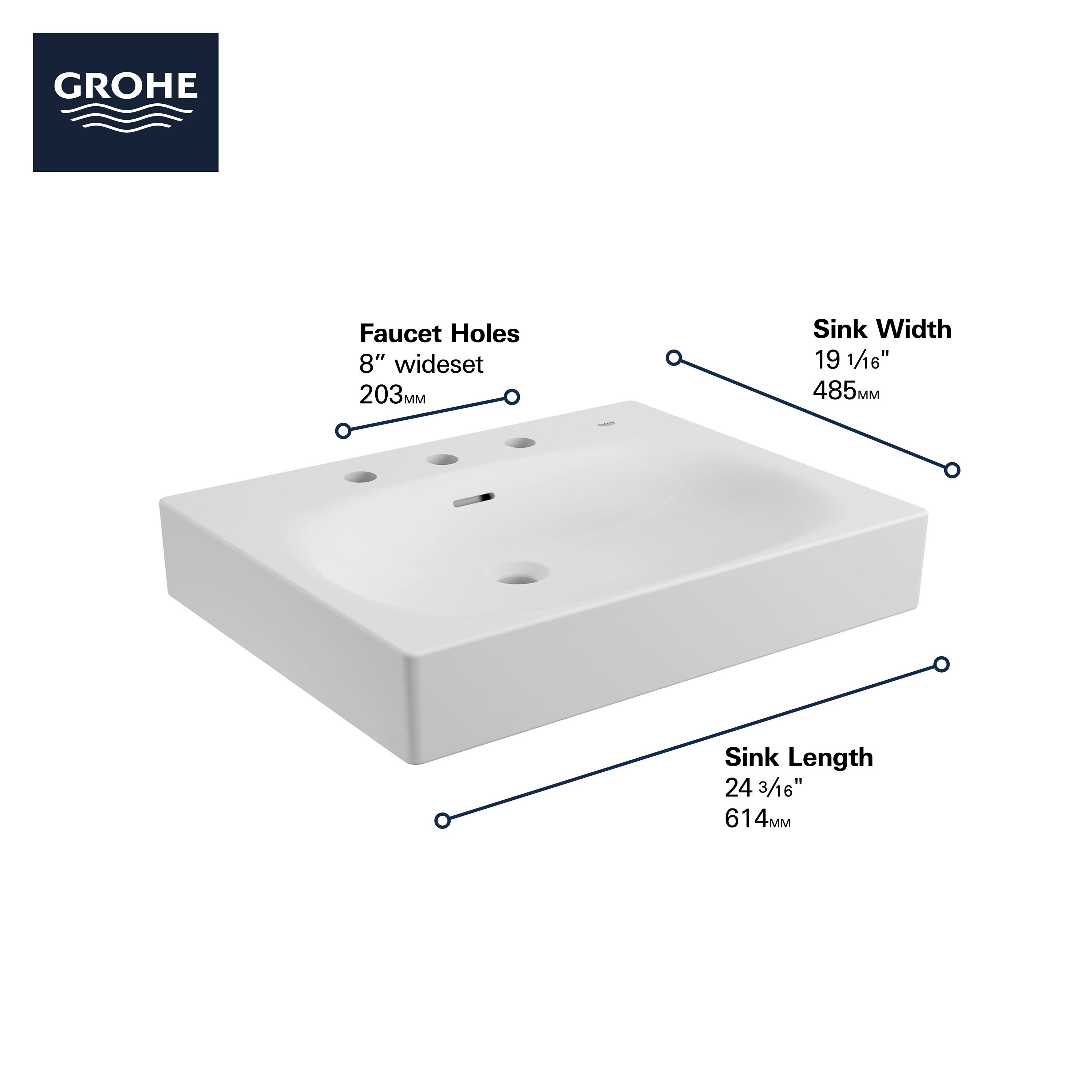 GROHE 39655000 Bath-Sink - View #7