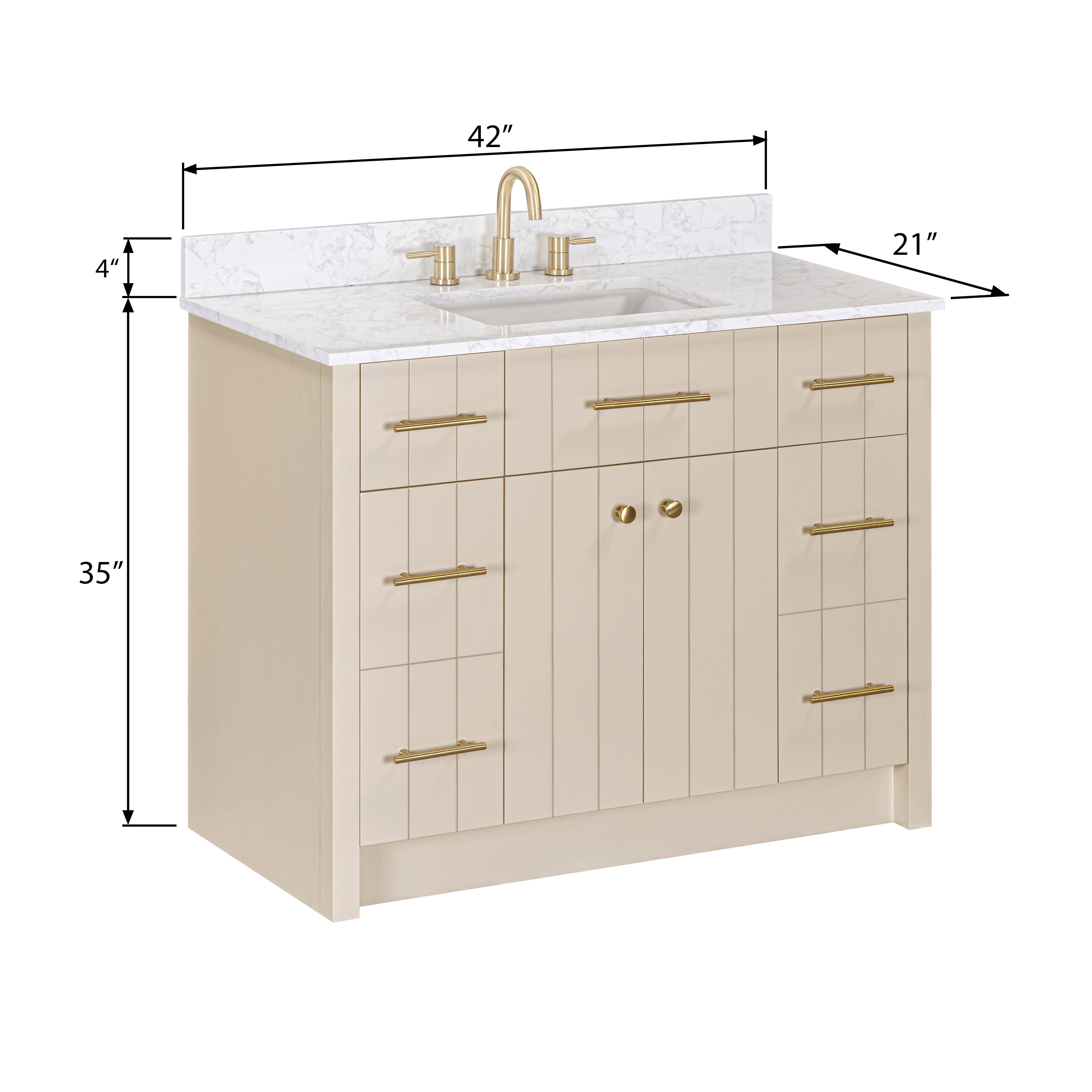 allen + roth L23119-VS42-LN Bath-Vanity-Combo - View #2