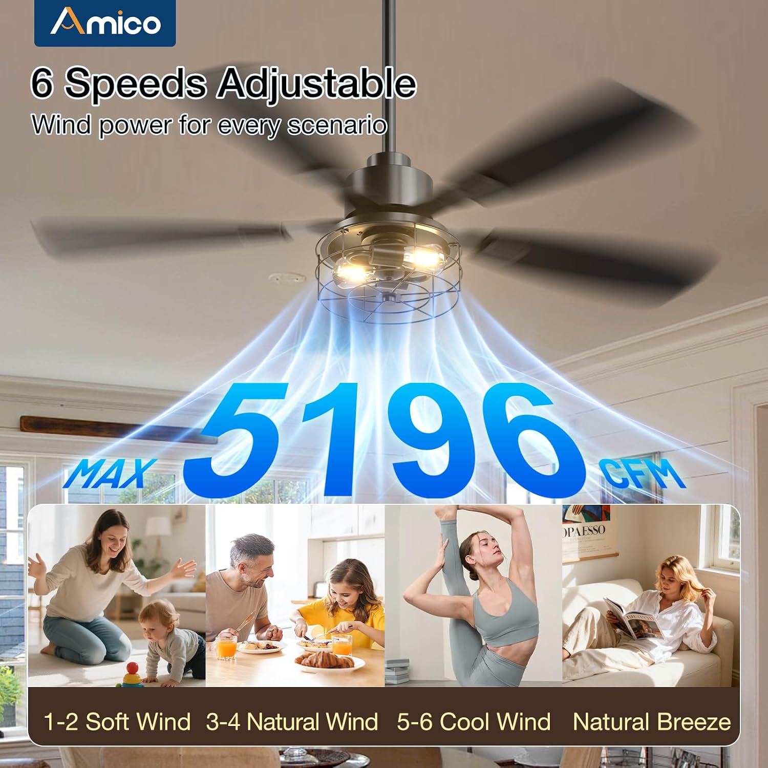 Amico CF-52IN-A Ceiling-Fans - View #3