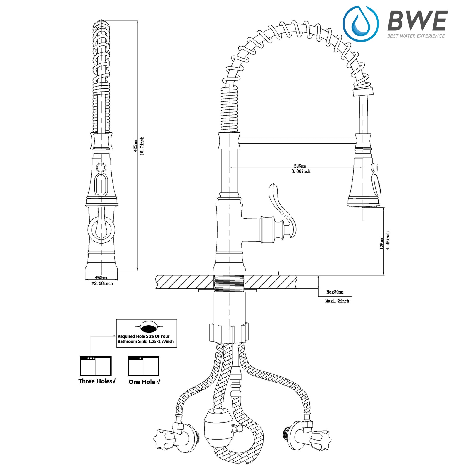 BWE A-94553-GB Kitchen-Faucets - View #8