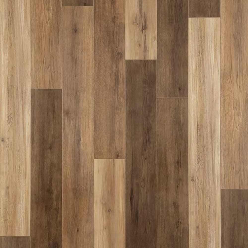 Hickory Medley 12-mm T x 6-in W x 50-in L Water Resistant Wood plank Laminate Flooring ( 17.07-sq ft / Carton ) in Brown | - Style Selections L1003