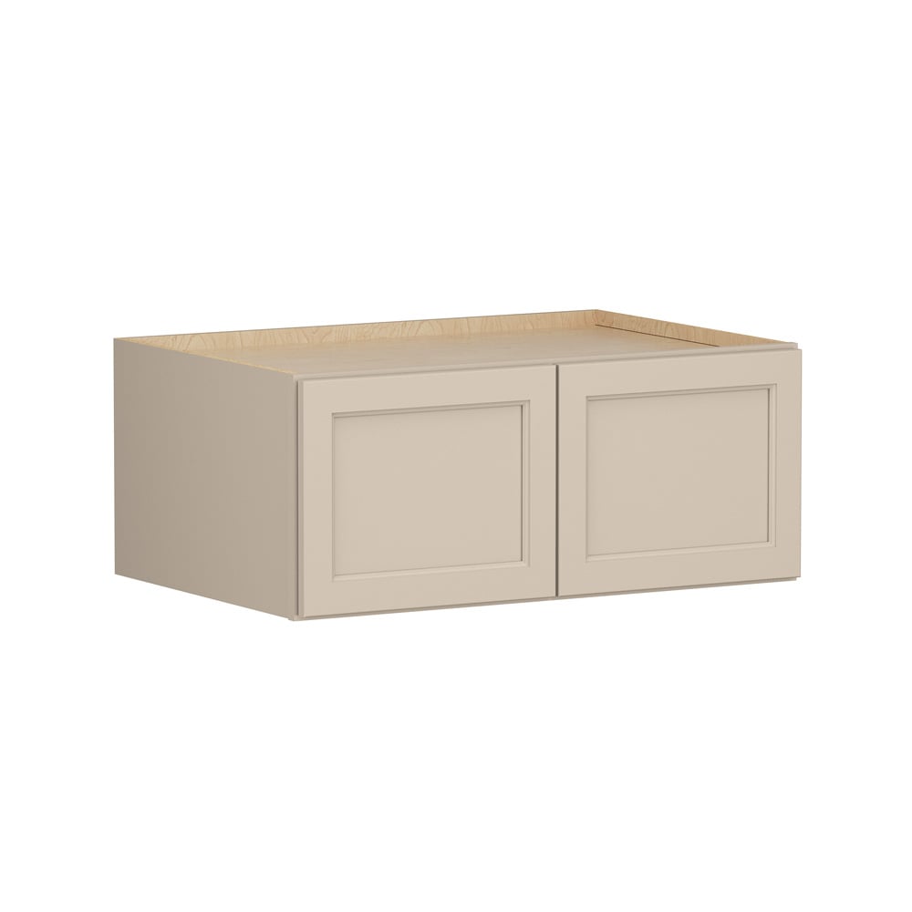 Shenandoah Glasson 37-in W x 15-in H x 24-in D Oat Painted Wall Fully Assembled Cabinet Recessed Panel Transitional