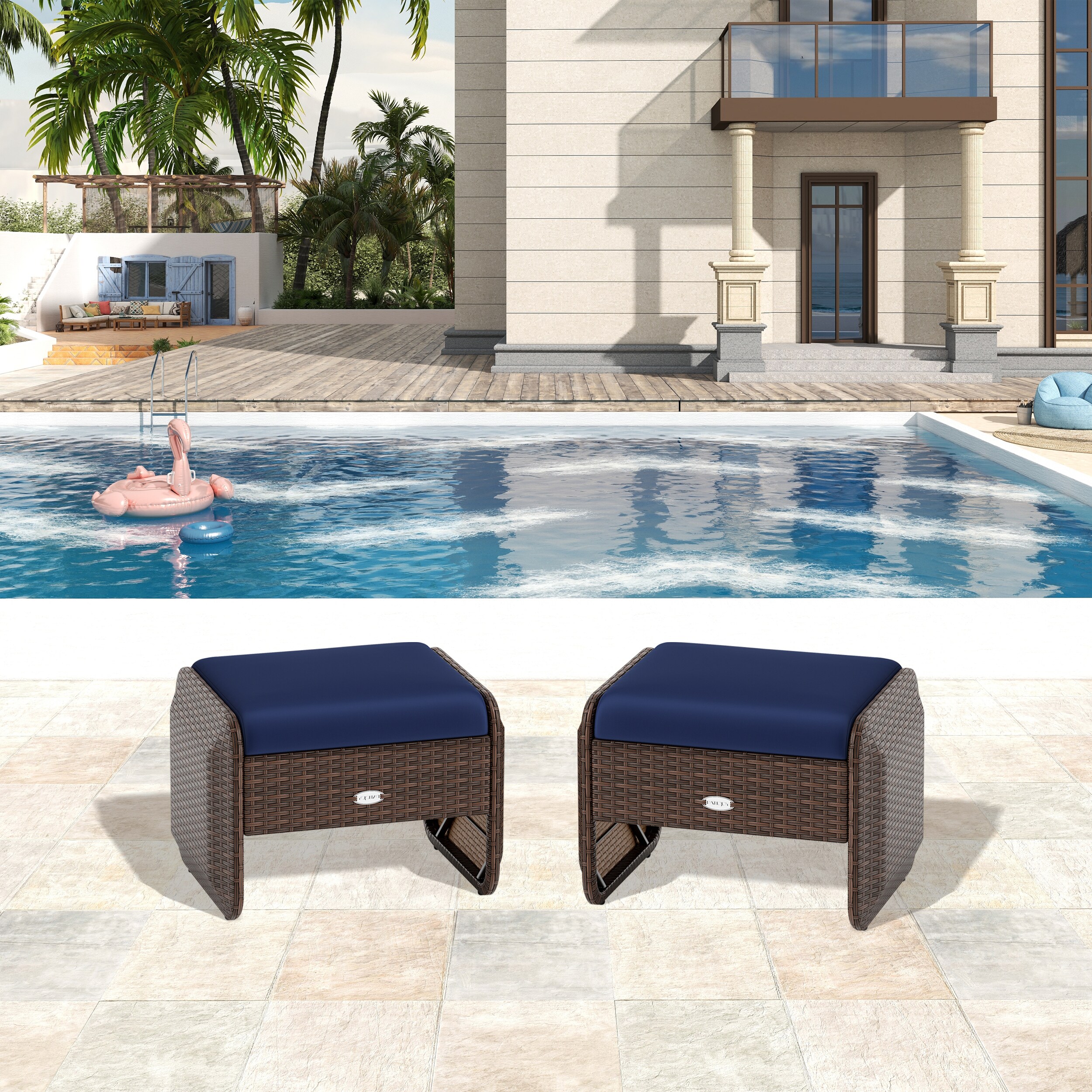LIVIZA OUS72988NY Stools-Ottomans - View #3
