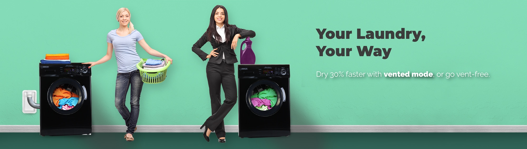Equator Advanced Appliances EZ4400N B + 2 HE Combination-Washers-Dryers - View #15