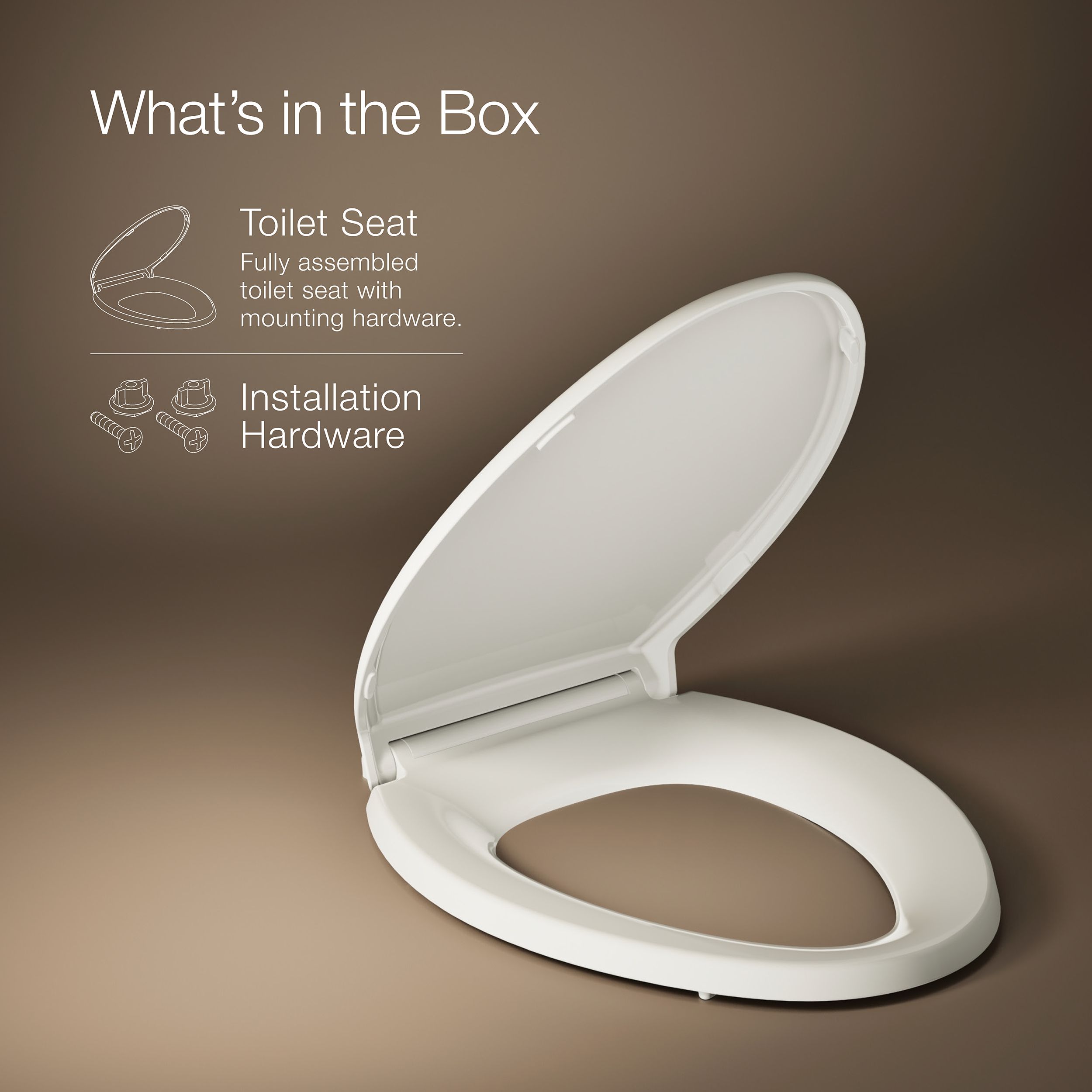 KALUです KOHLER Plastic Biscuit Elongated Soft Close Toilet Seat 4733-RL-96