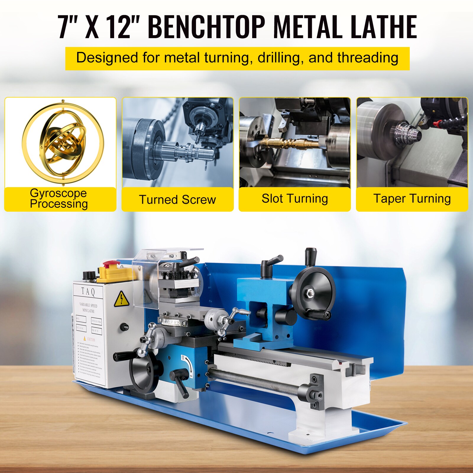 VEVOR JSMNCC7X12HHPJ001V1 Wood-Lathes - View #3