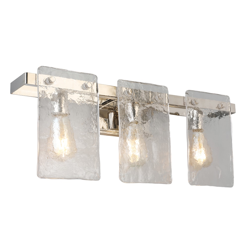 EGLO 203993A Wolter 24.02-in 3-Light Polished Nickel Transitional Vanity Light