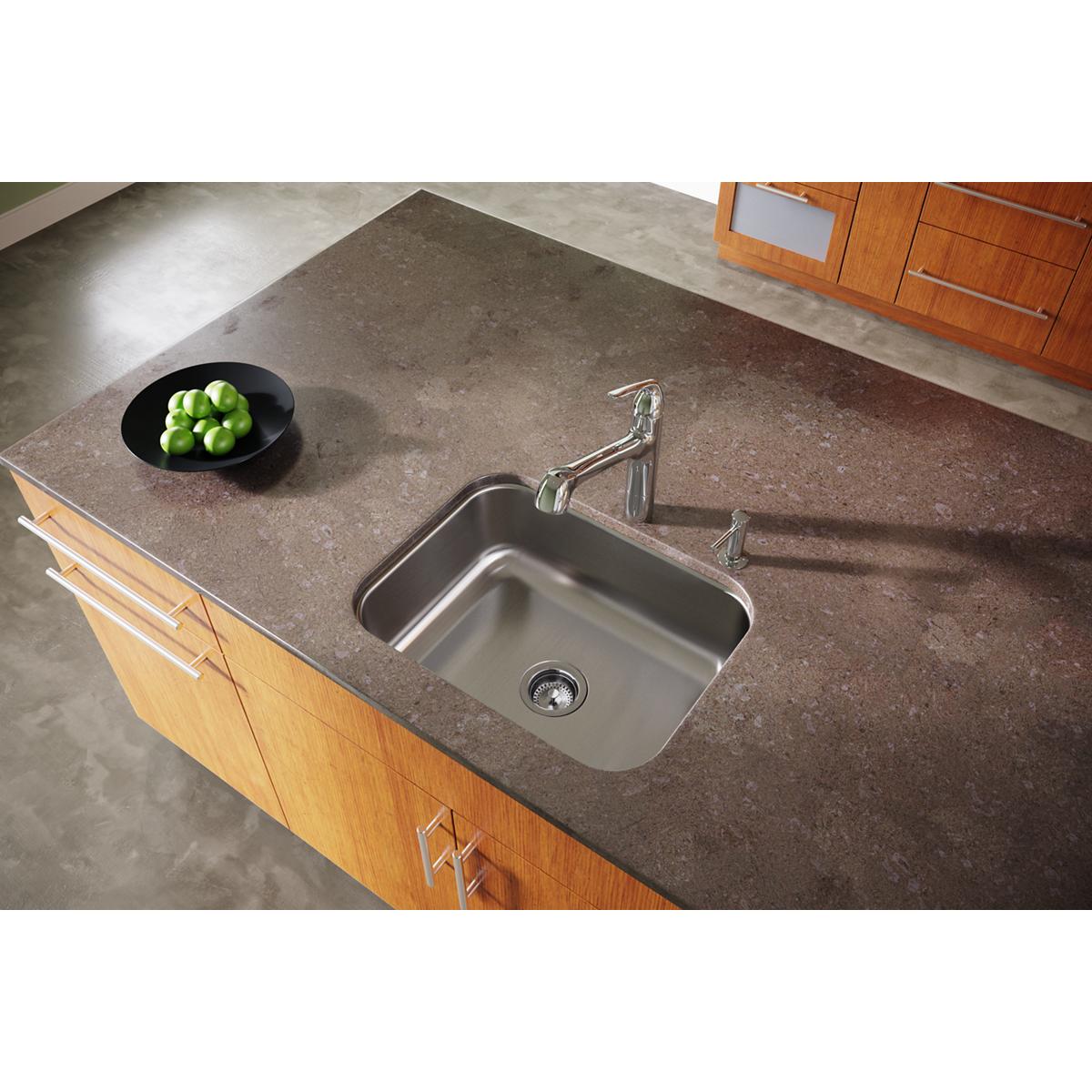 Elkay DXUH2115 Undermount 23.5-in x 18.25-in Stainless steel Single bowl 18 -Gauge Kitchen Sink