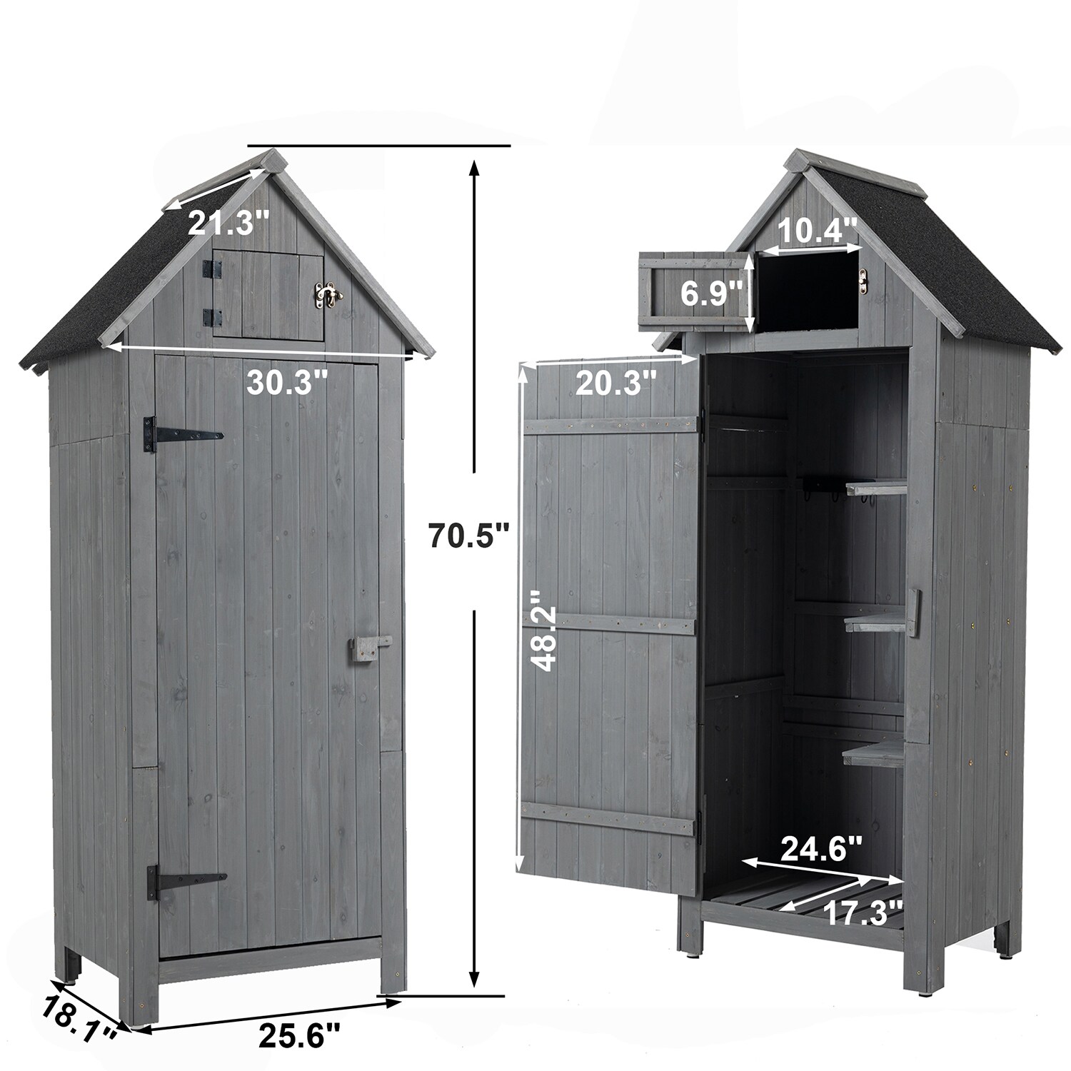 GZMR GR-W14668 Wood-Storage-Buildings - View #11