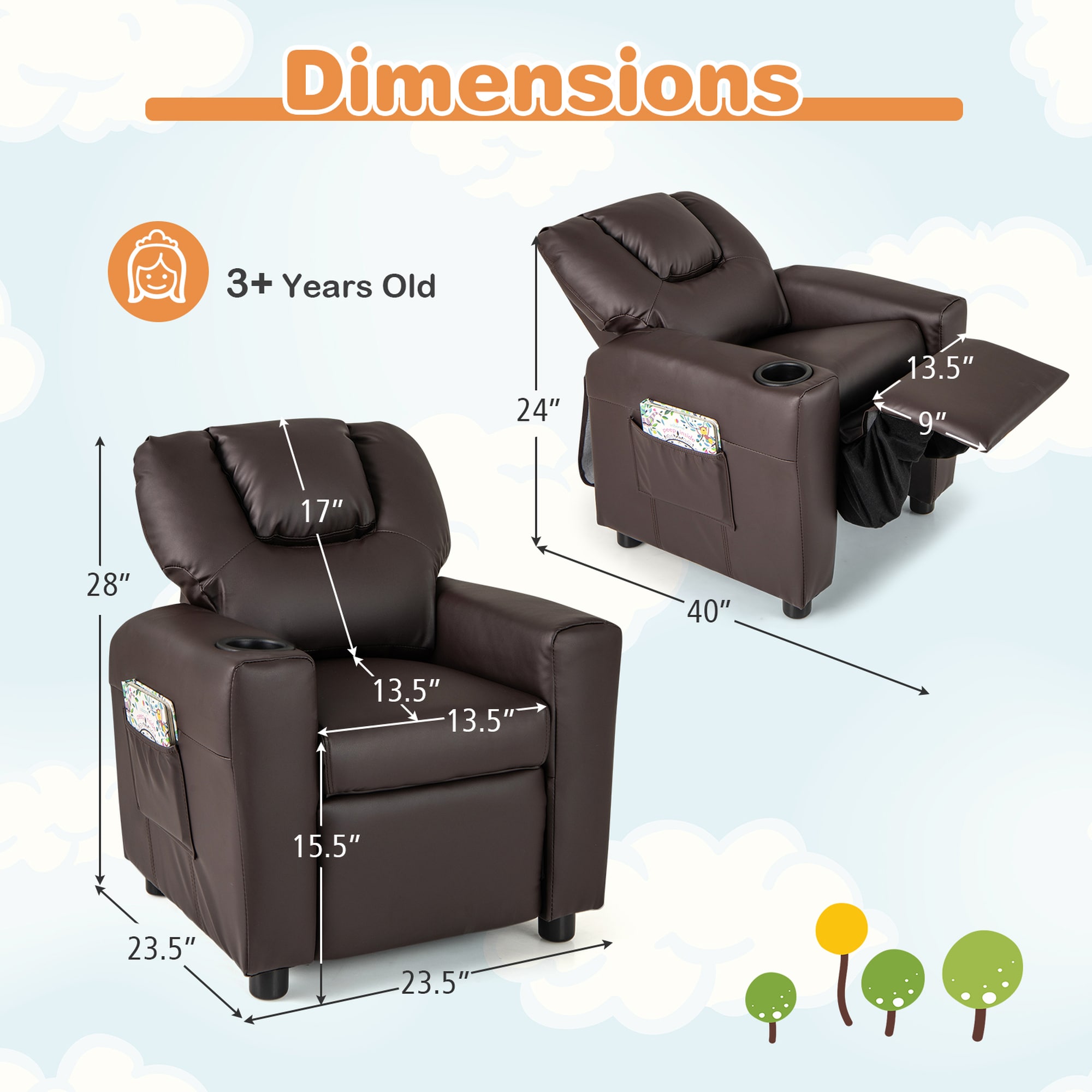 Costway HCST04937 Kids-Chairs - View #2