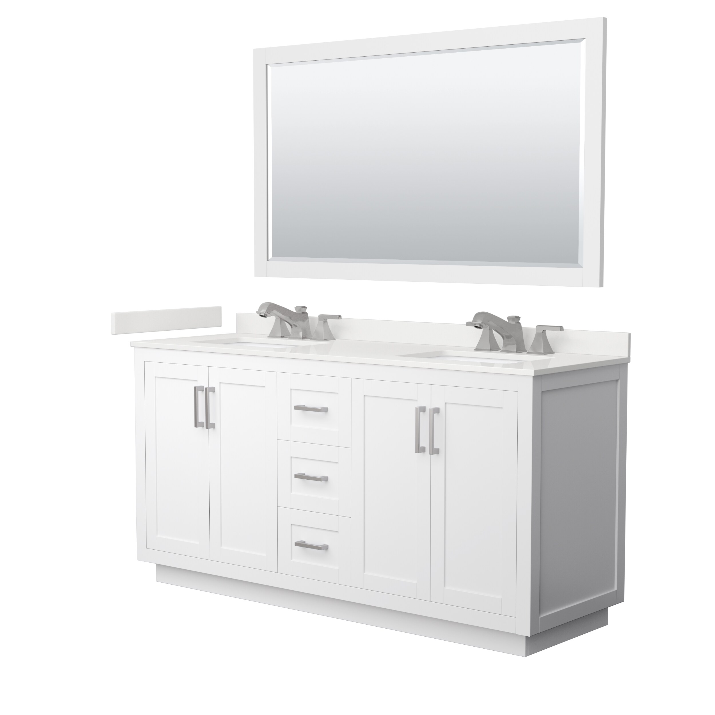 Wyndham Collection WCF292966DWHWQUS3M58 Bath-Vanity-Combo - View #2