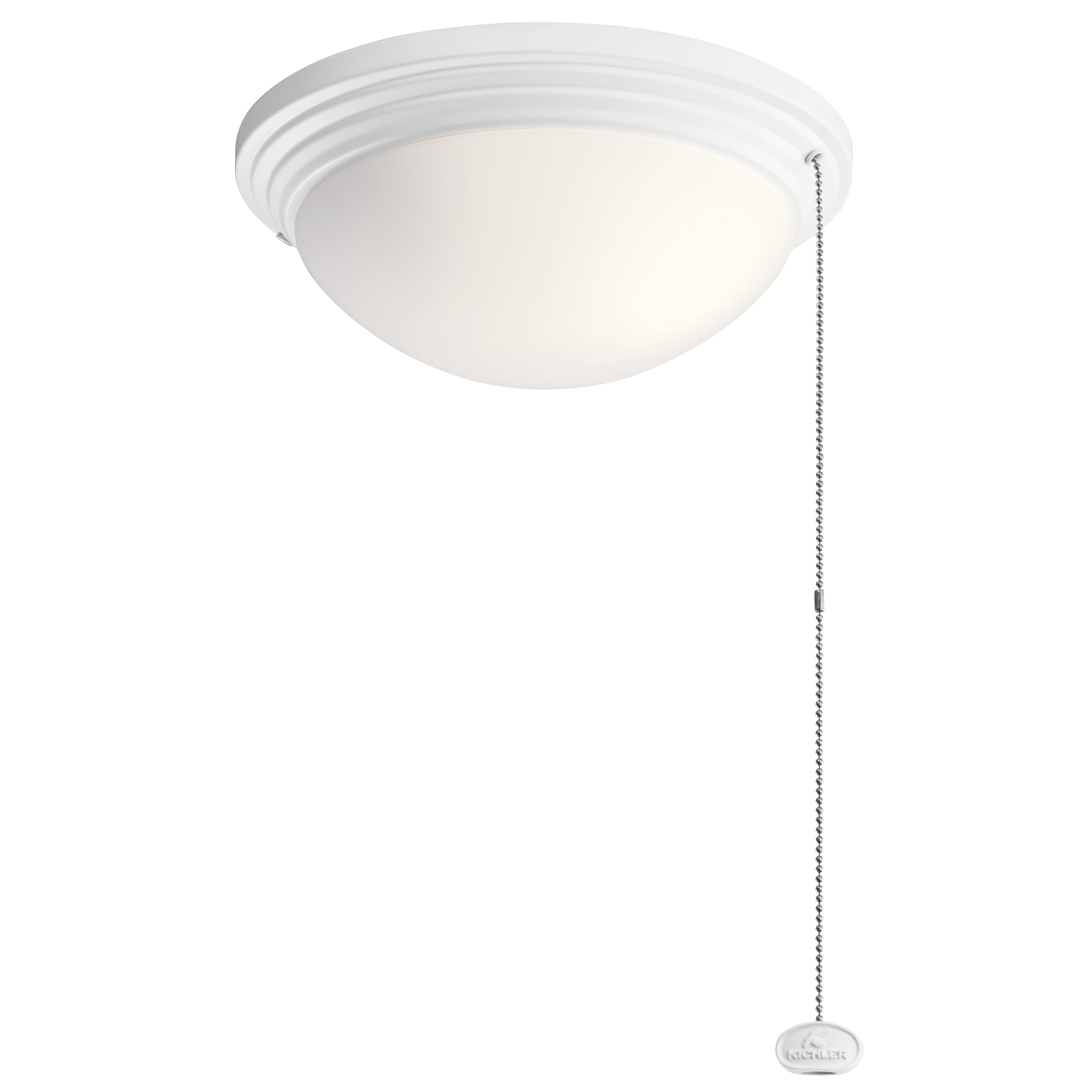 Kichler 380912MWH 11-in 2 -Light White LED Ceiling Fan Light Kit