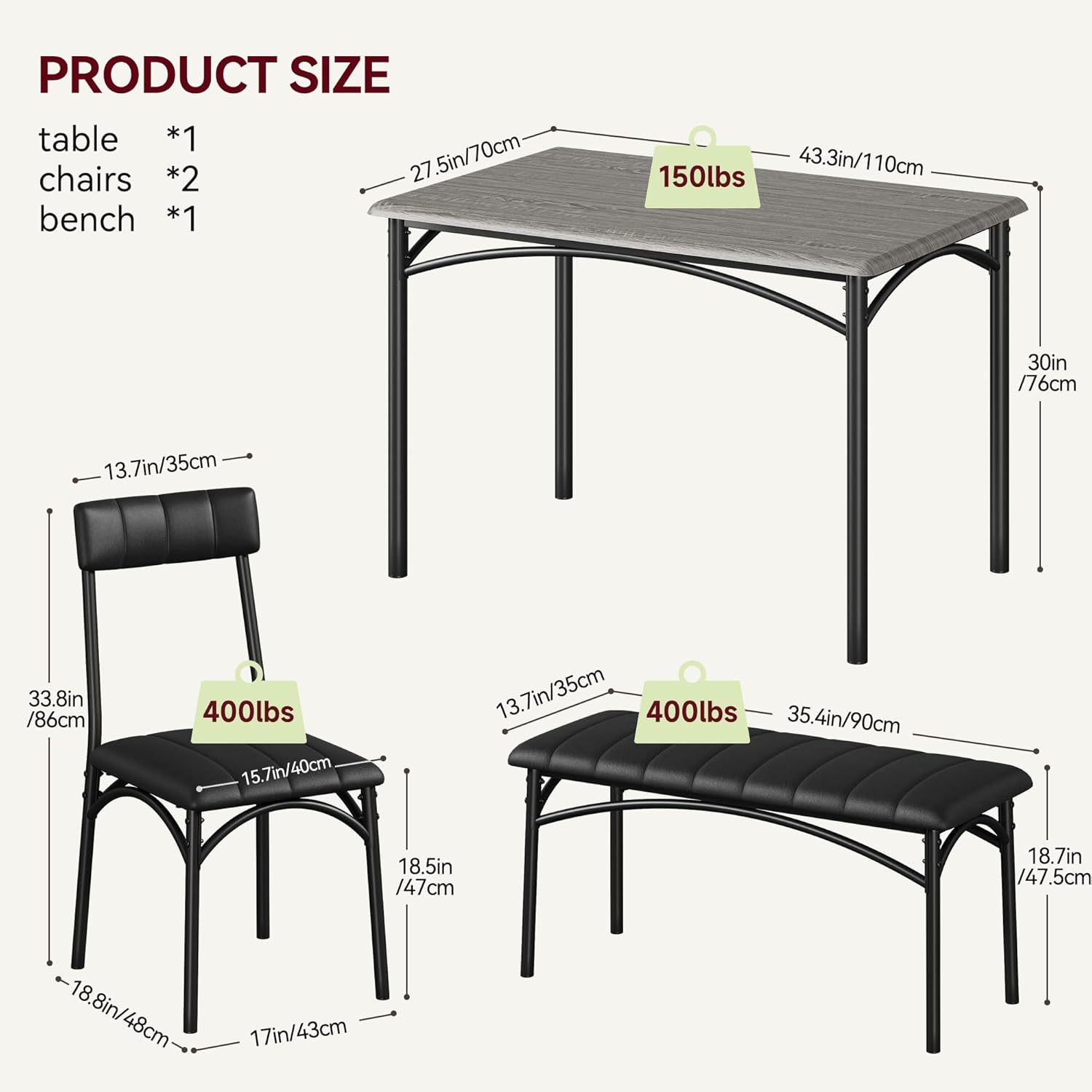 Qeetex DHZ-PHO-10O4C5VW Dining-Sets - View #6