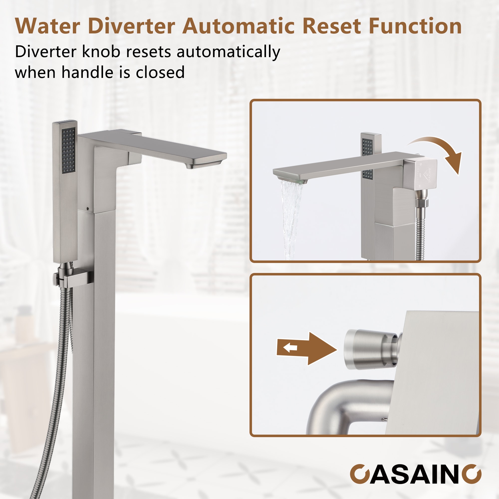 CASAINC MCS97-BG Roman-Tub-Faucets - View #8