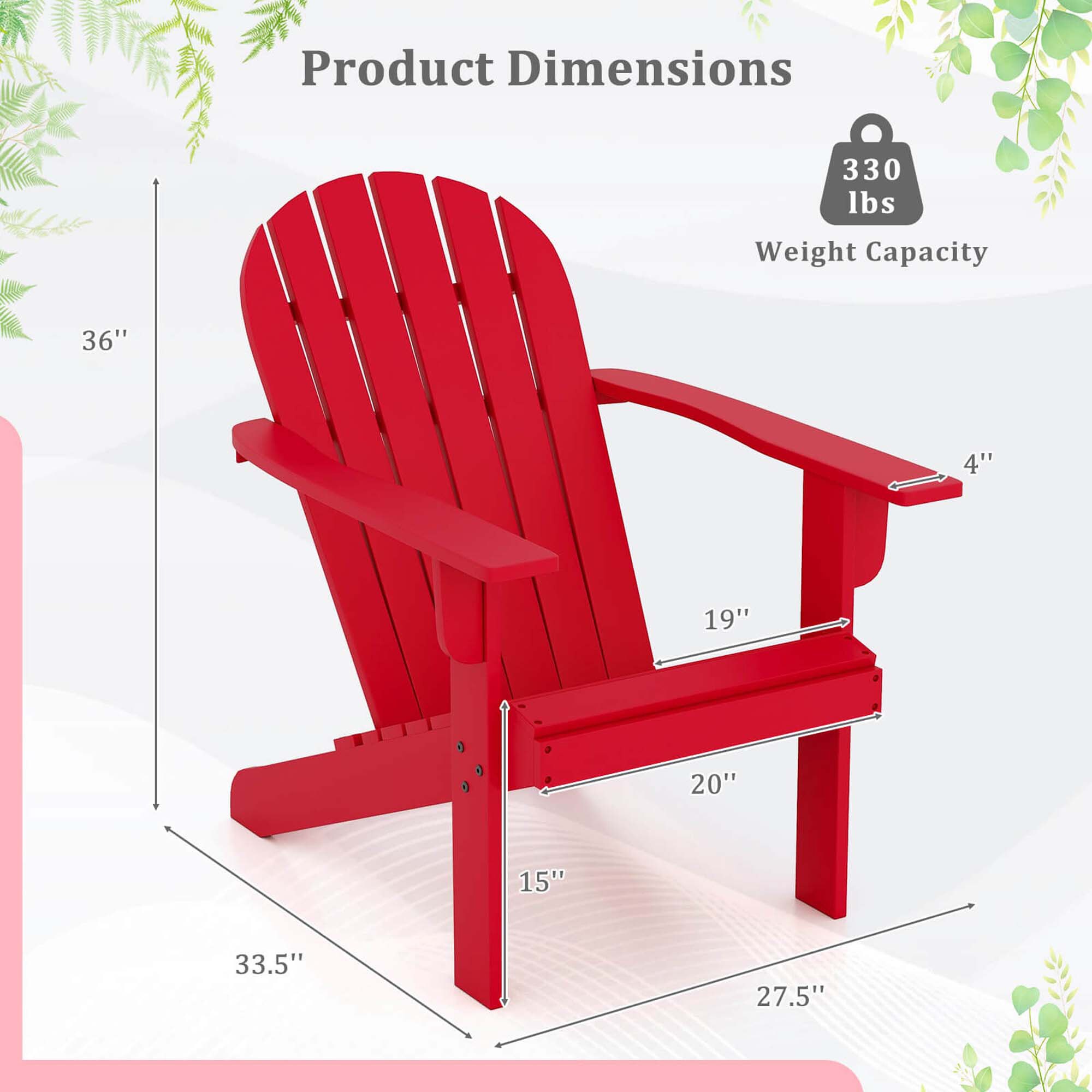 Costway HCST04348 Patio-Chairs - View #2