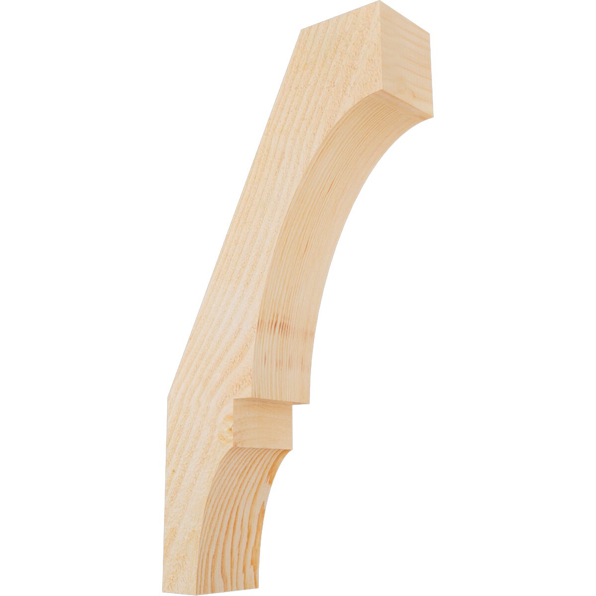 Ekena Millwork BRC04X12X24BOA00RDF 4-in x 12-in x 24-in Douglas Fir Unfinished Wood Balboa Rough Sawn Knee Brace