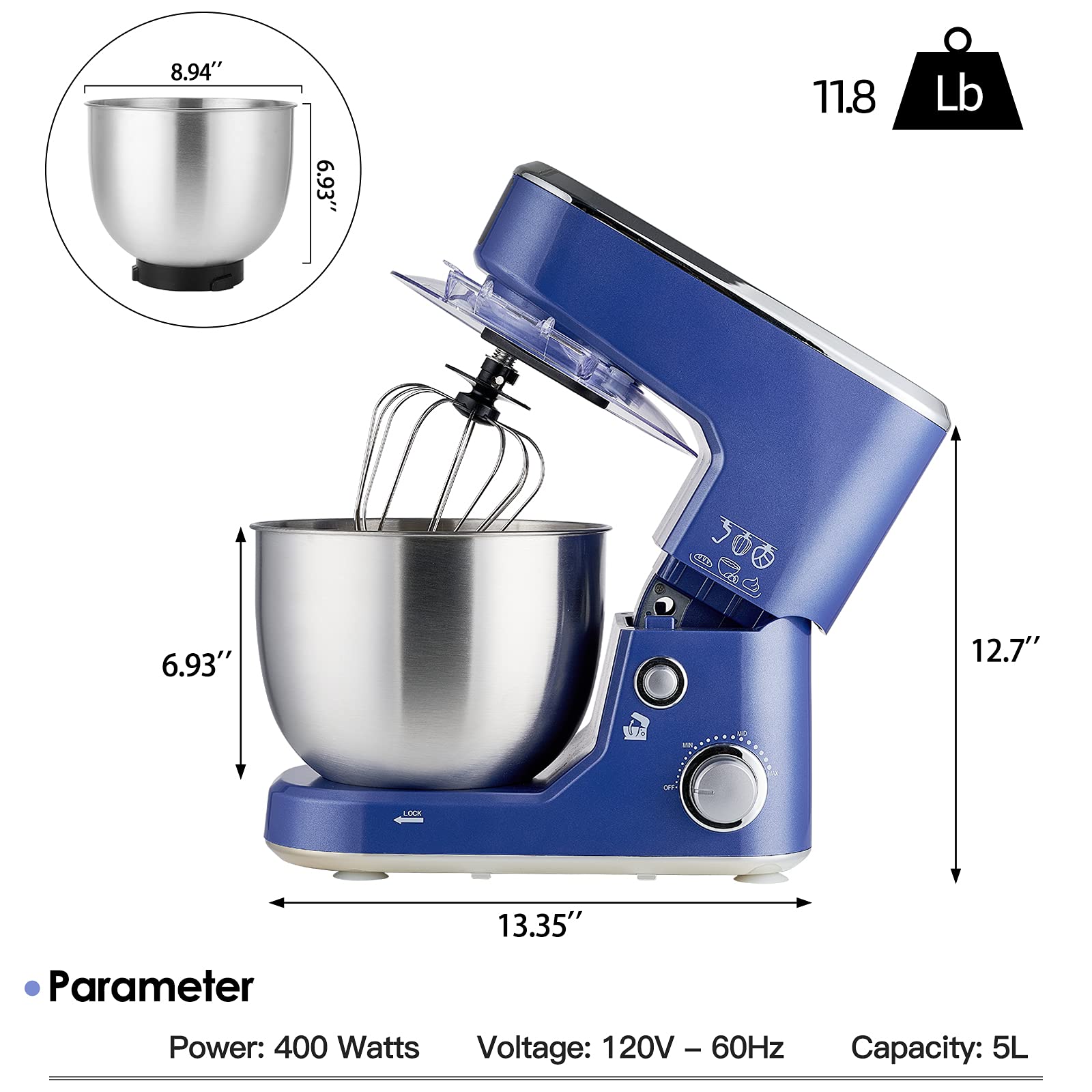 Jeremy Cass ZTKIKM150DB Stand-Mixers - View #4