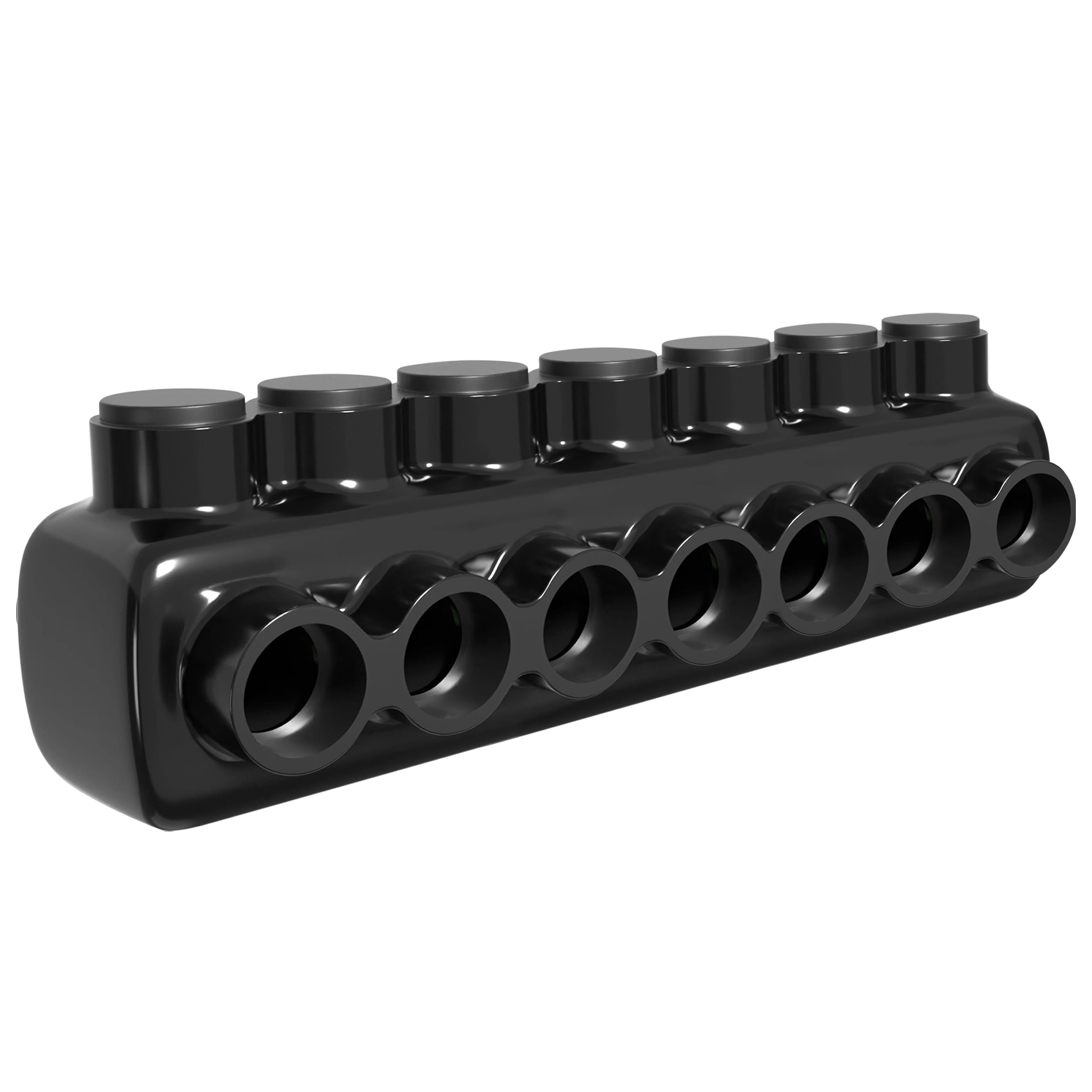 OHLECTRIC  Insulated Wire Connector 7 Port Single Side Entry for 2/0 6 Wire Range Lugs with 7/32 Hex Screw Pre Filled with Oxide Inhibitor Wire Connectors Electrical Connectors Wire Tap