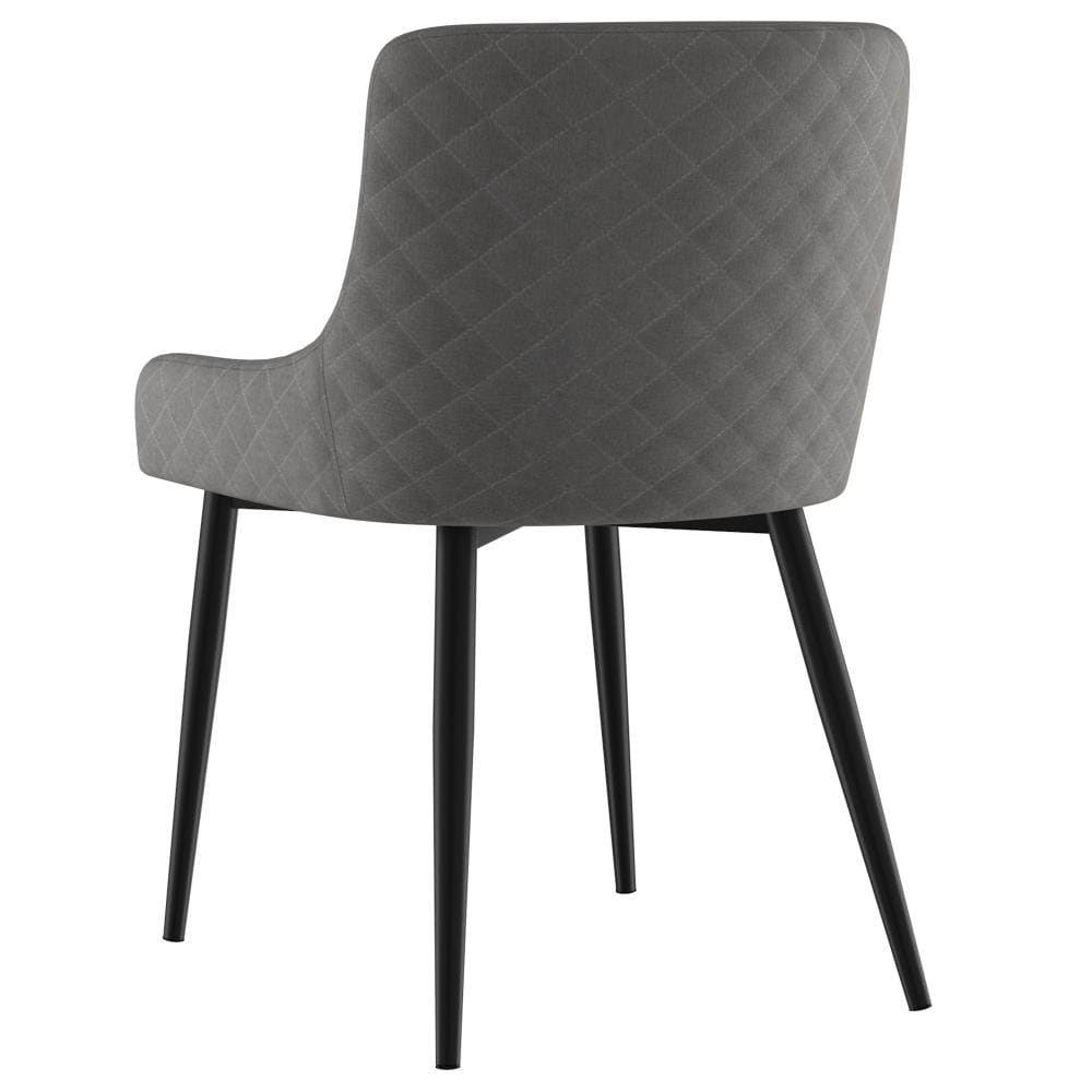 Worldwide Homefurnishings 202-086GY/BK Dining-Chairs - View #3